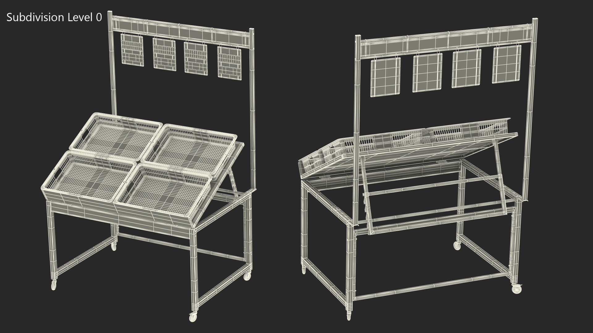 Vegetables Shopping Display 3D