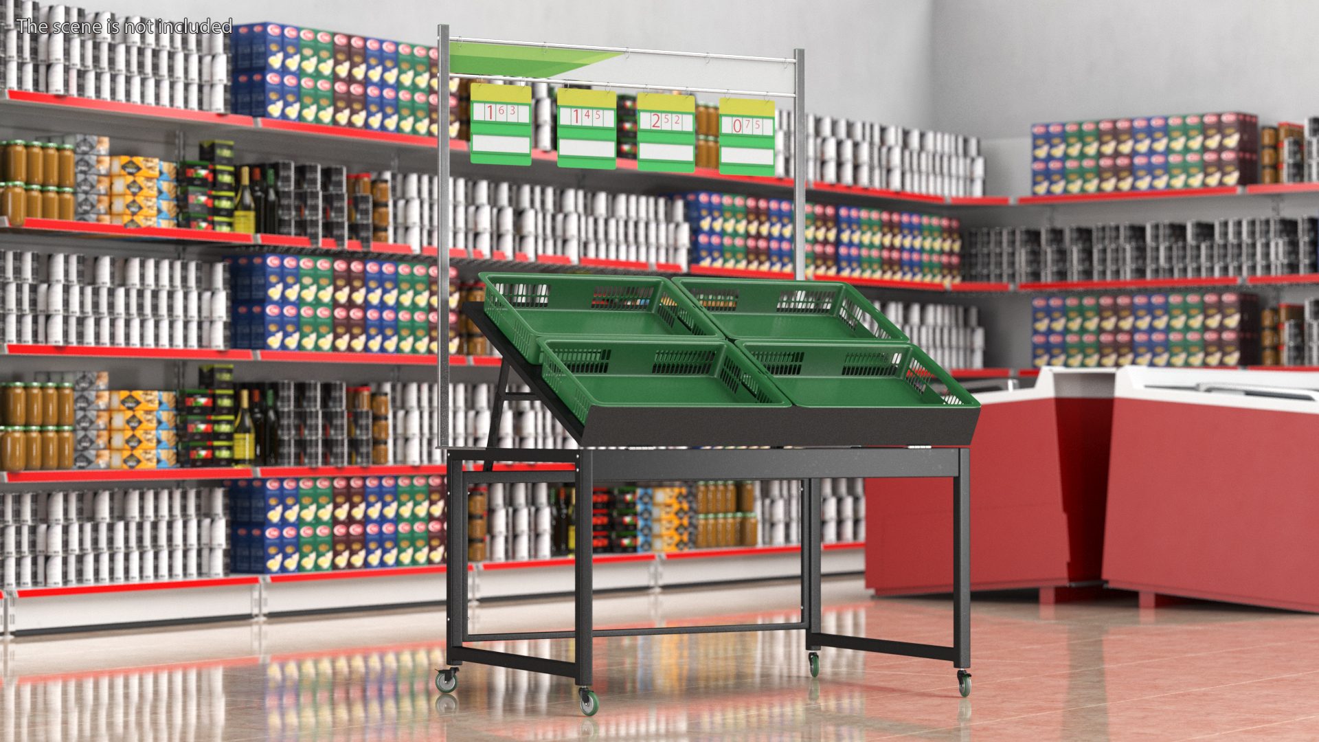 Vegetables Shopping Display 3D