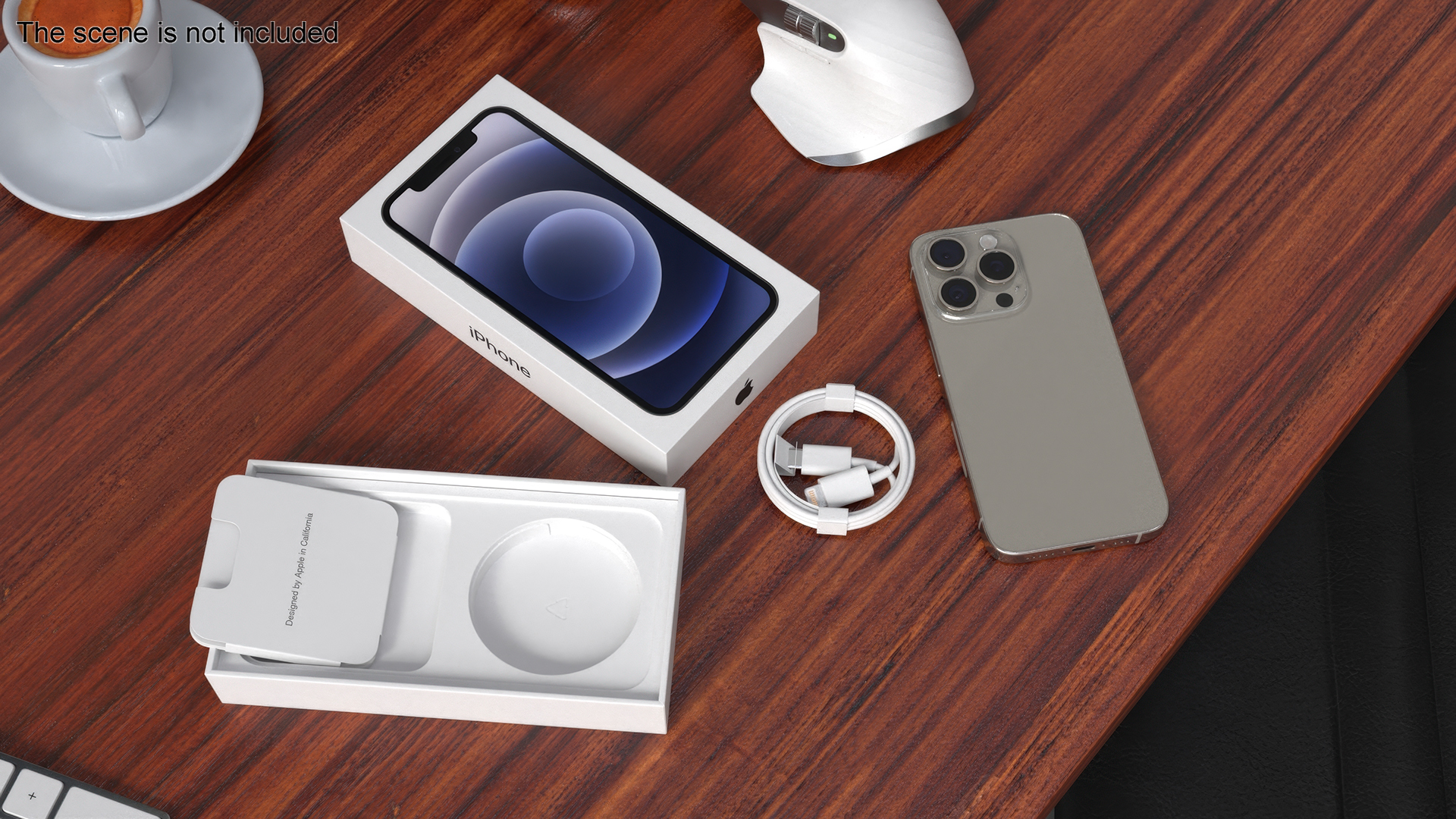 3D Apple IPhone 15 Pro Unpacked model