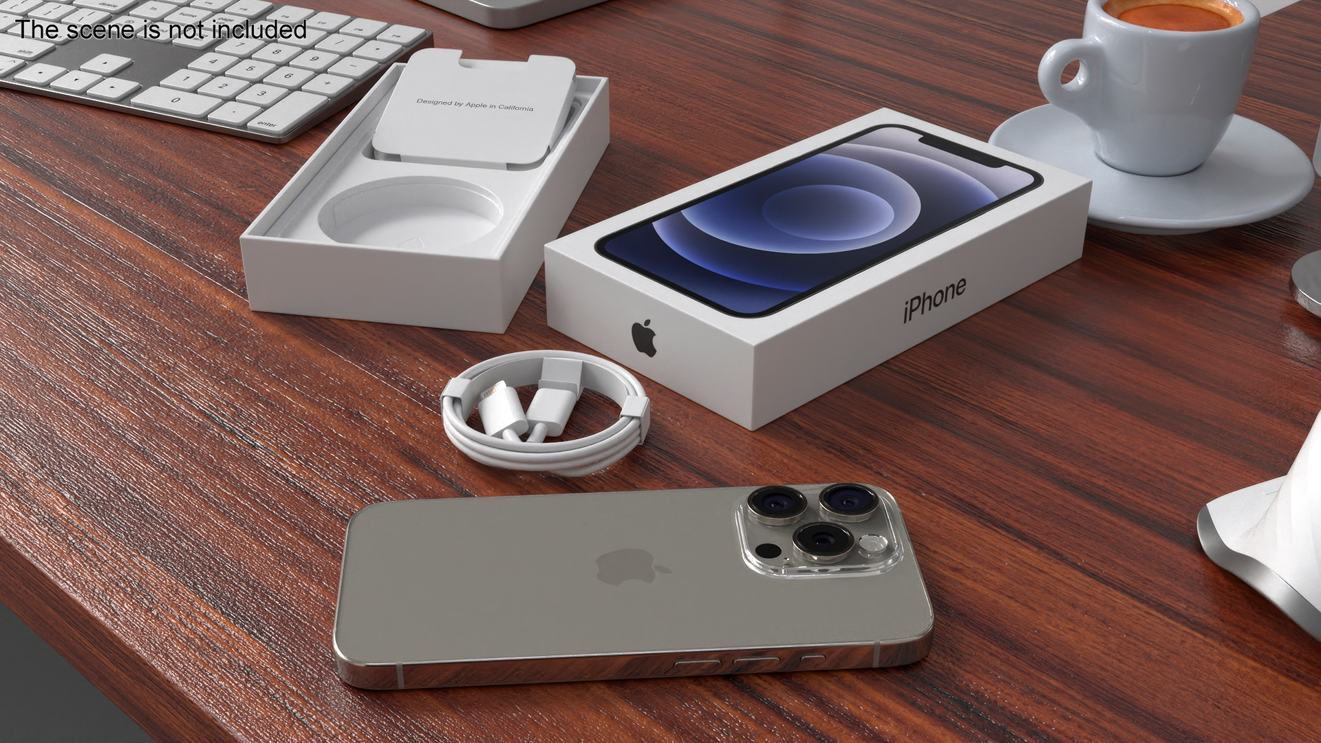 3D Apple IPhone 15 Pro Unpacked model