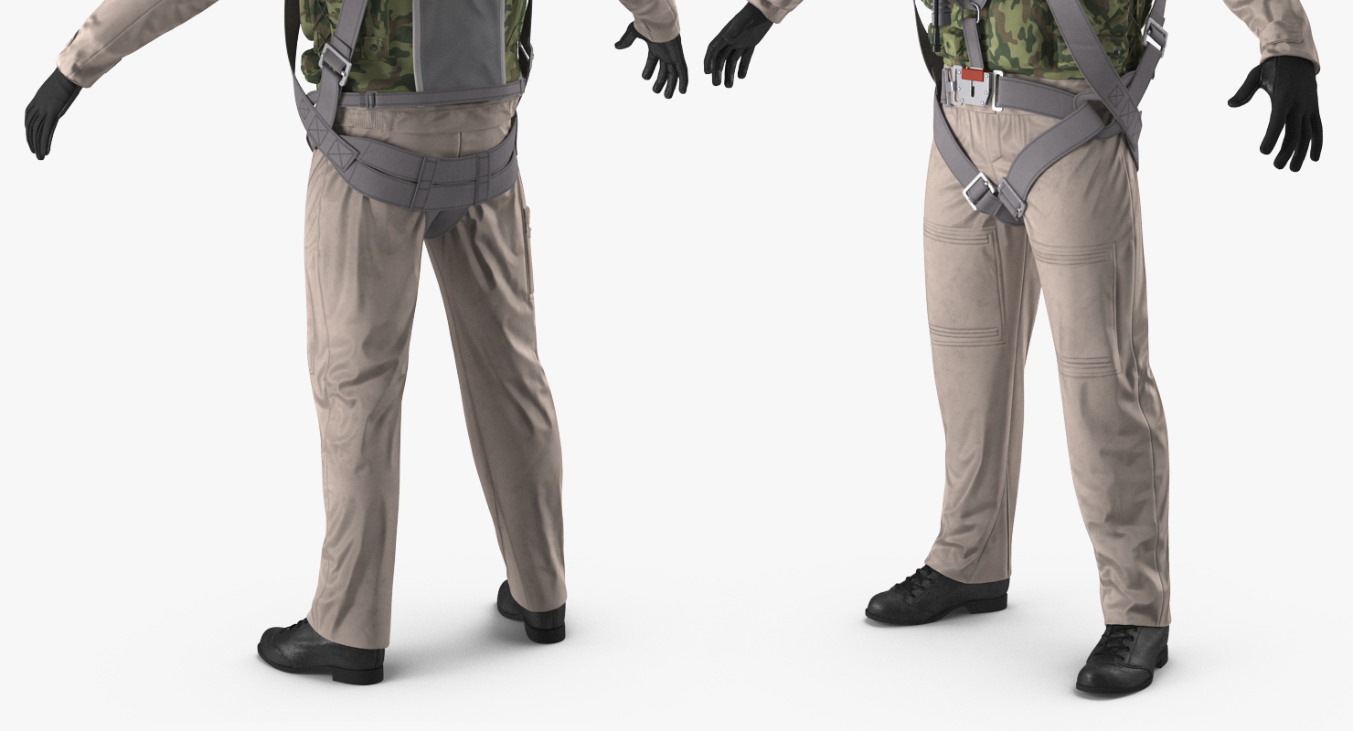3D Russian Jet Fighter Pilot Uniform model