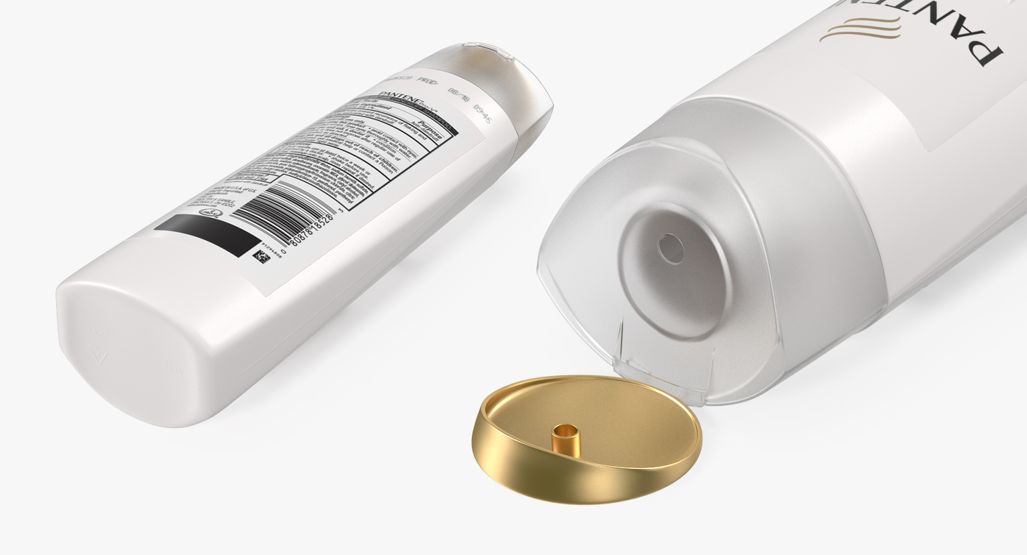 3D Pantene Pro V Shampoo Bottle model