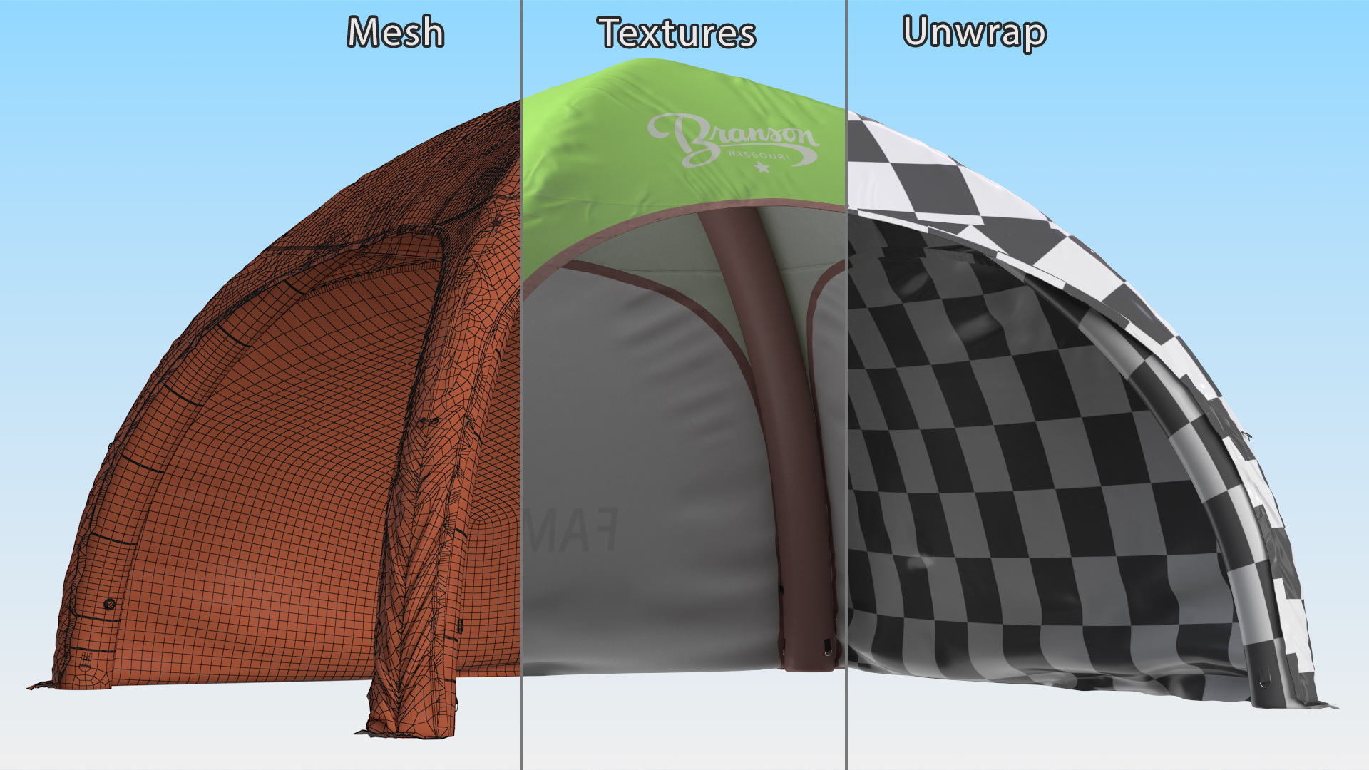 3D model Branson Blow Up Tent