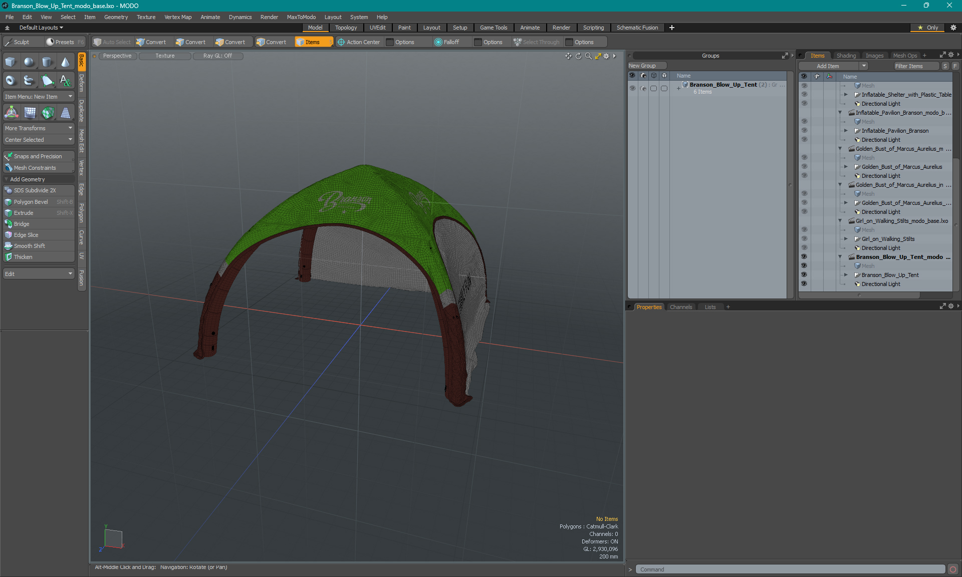3D model Branson Blow Up Tent