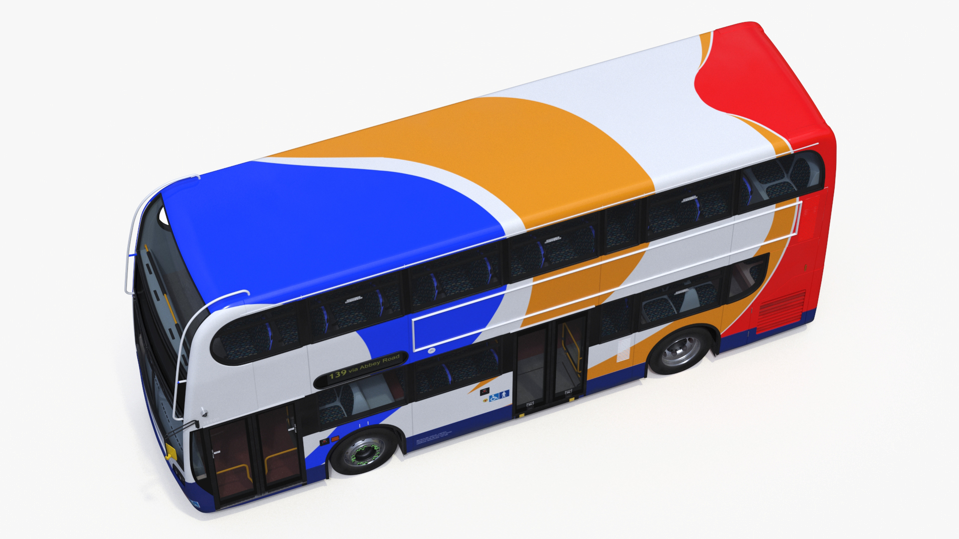 3D Double Decker City Bus Stagecoach Enviro400 model