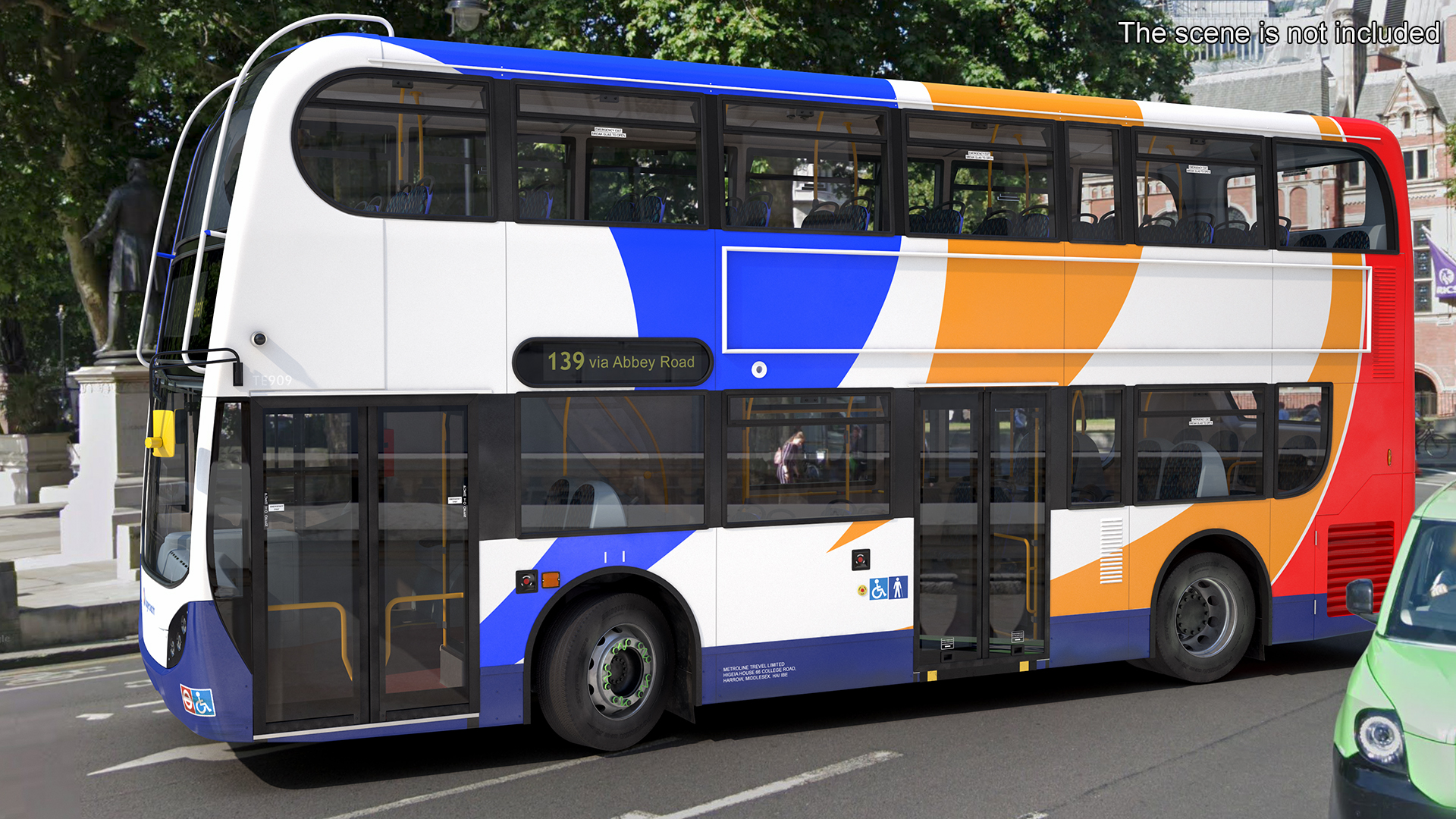 3D Double Decker City Bus Stagecoach Enviro400 model