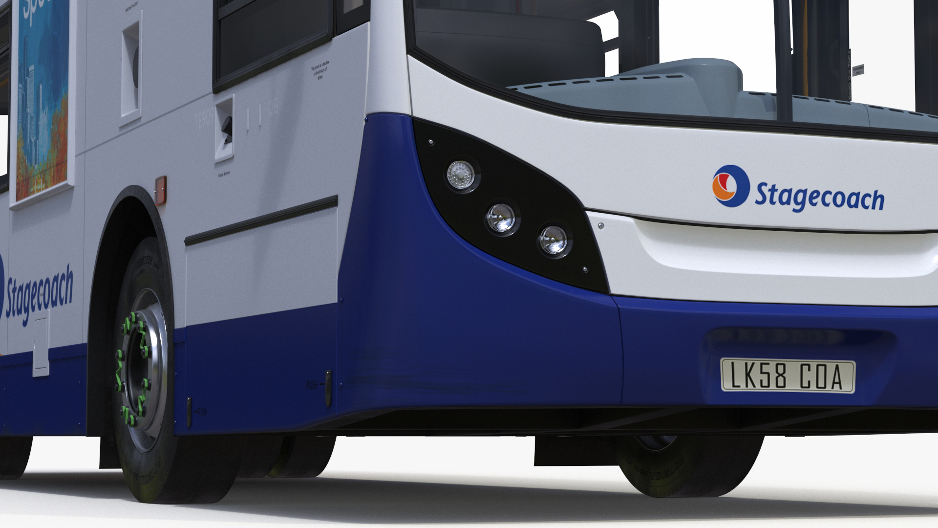 3D Double Decker City Bus Stagecoach Enviro400 model