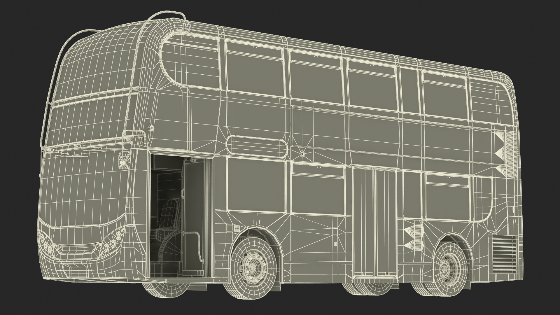 3D Double Decker City Bus Stagecoach Enviro400 model