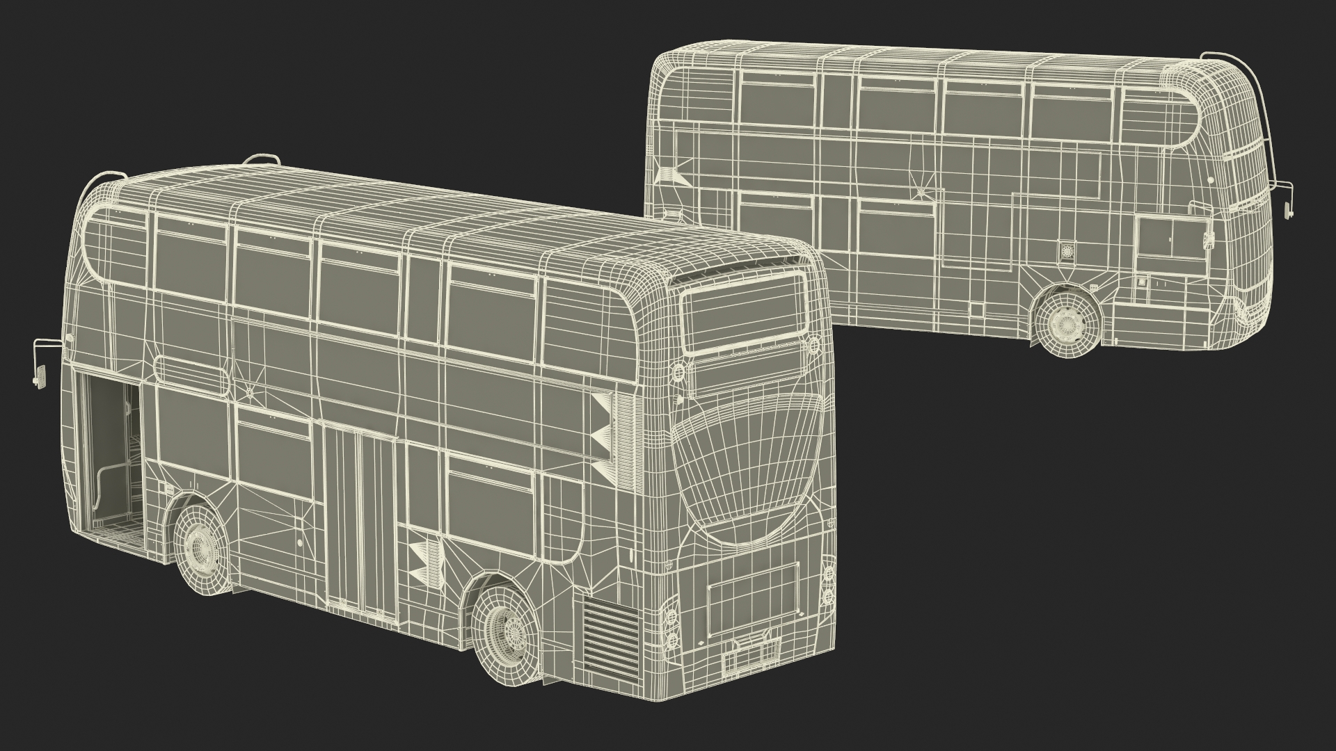 3D Double Decker City Bus Stagecoach Enviro400 model