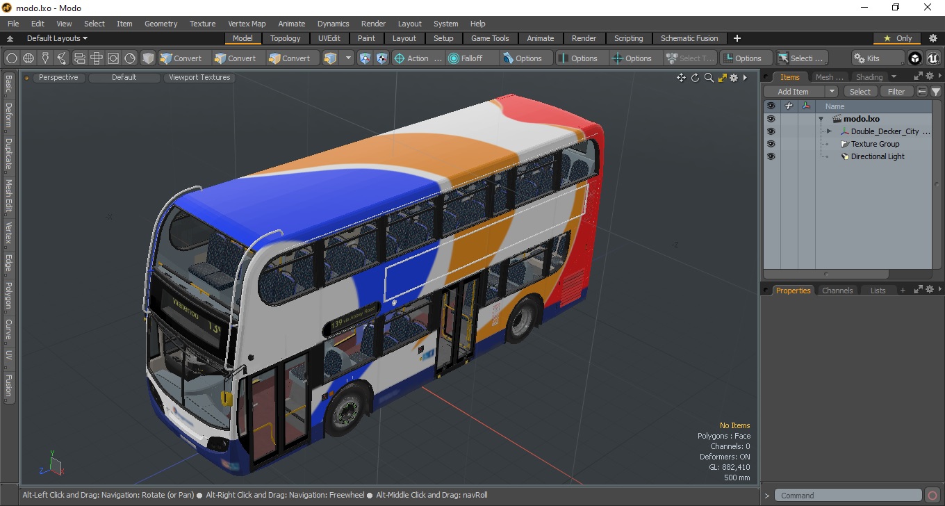 3D Double Decker City Bus Stagecoach Enviro400 model