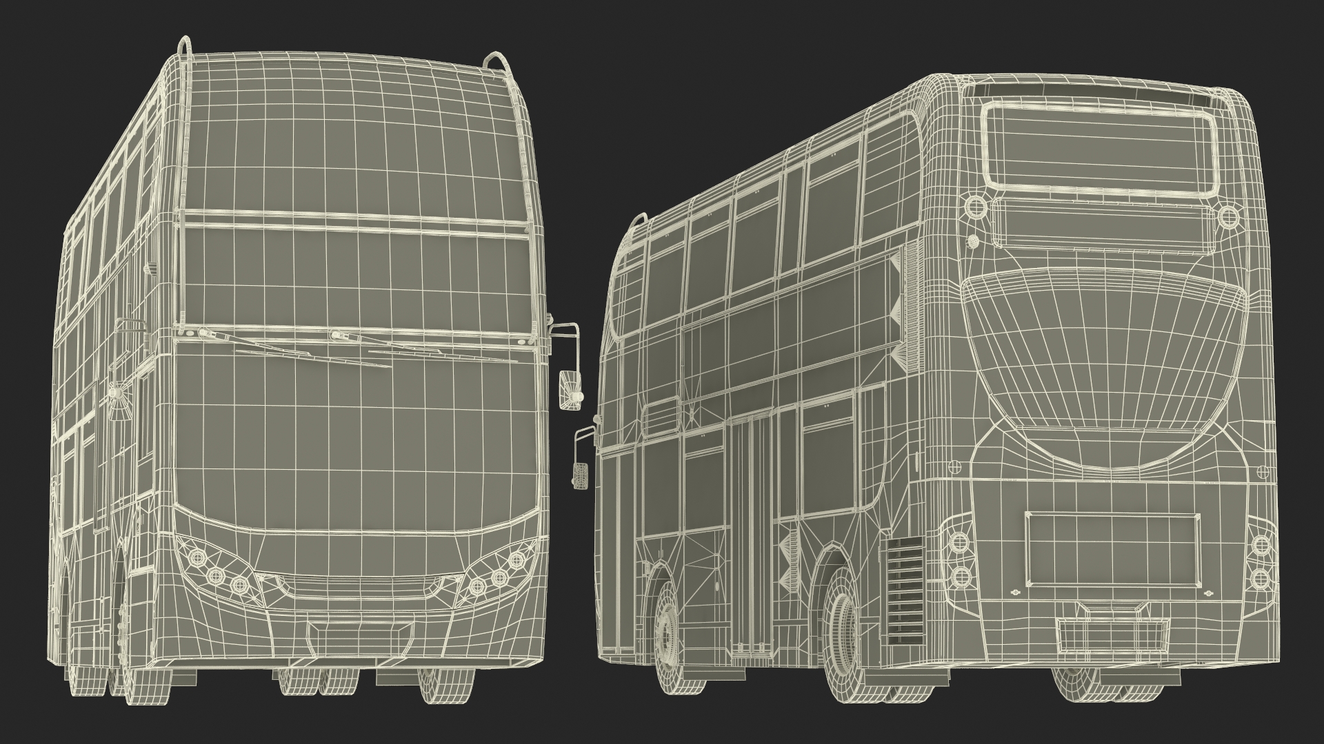 3D Double Decker City Bus Stagecoach Enviro400 model