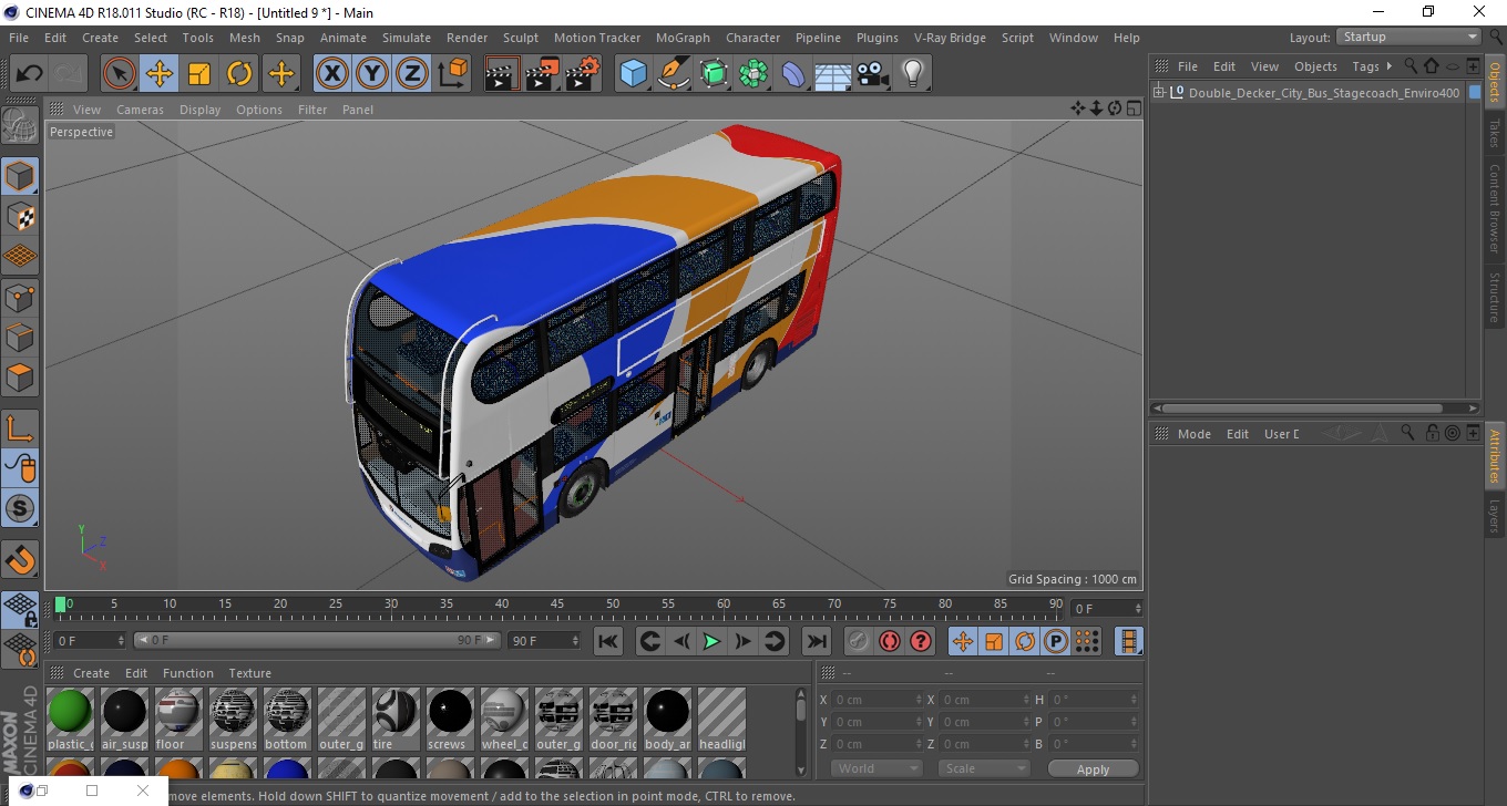 3D Double Decker City Bus Stagecoach Enviro400 model