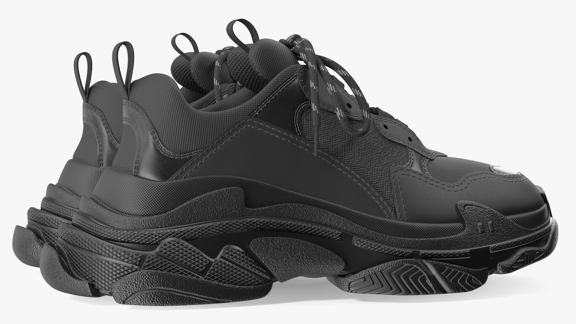 Sneakers Black 3D model