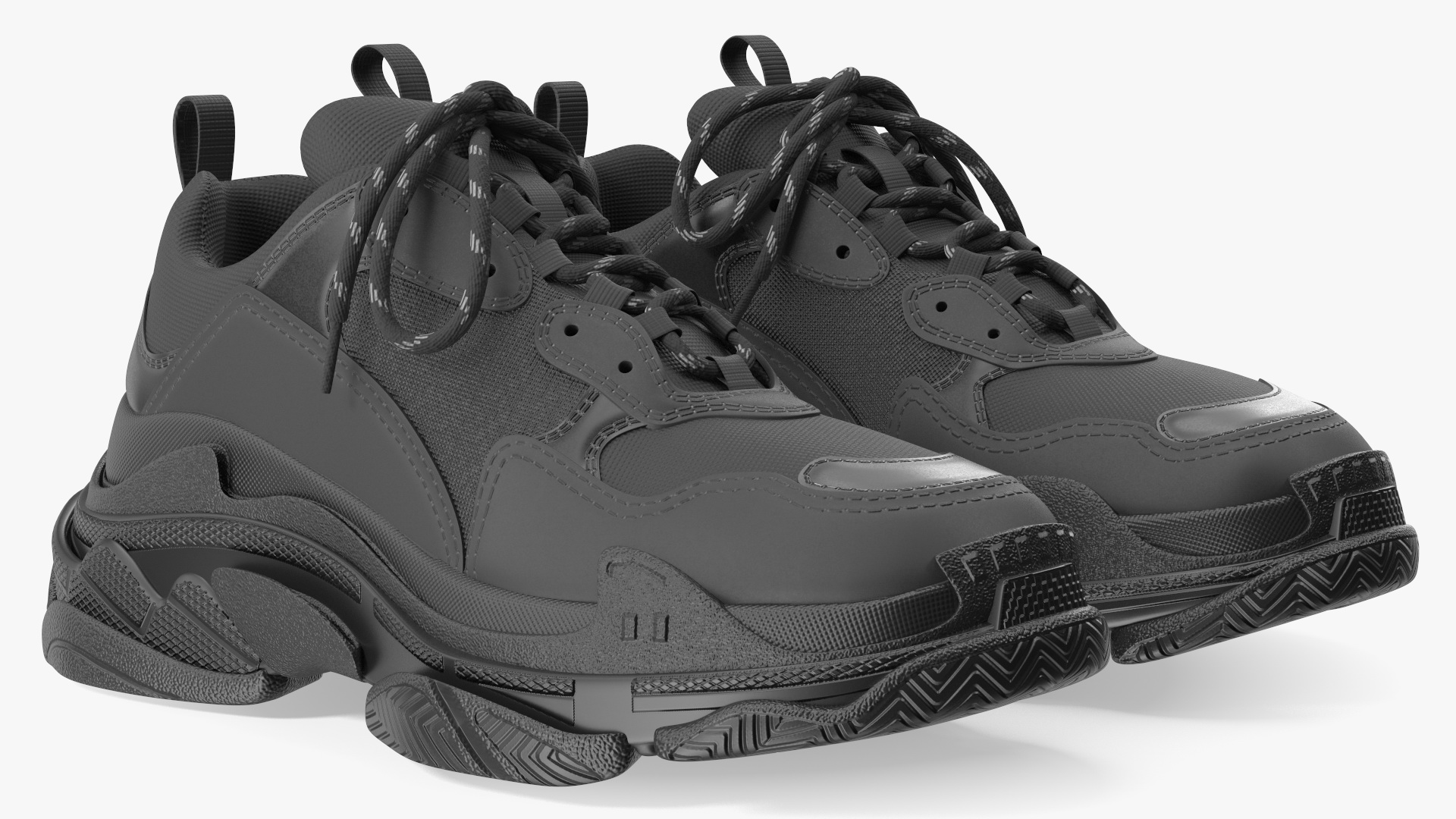Sneakers Black 3D model