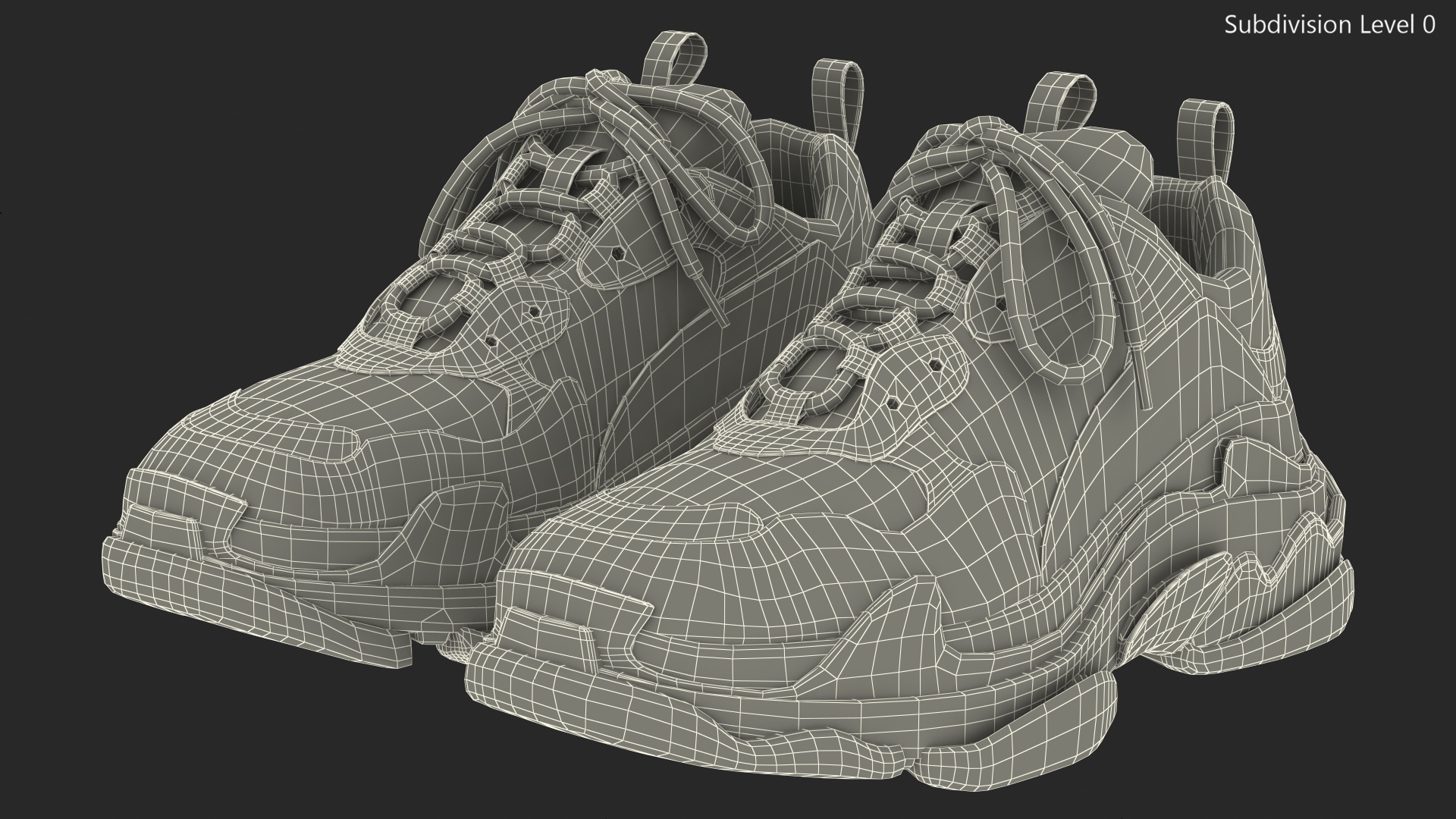 Sneakers Black 3D model
