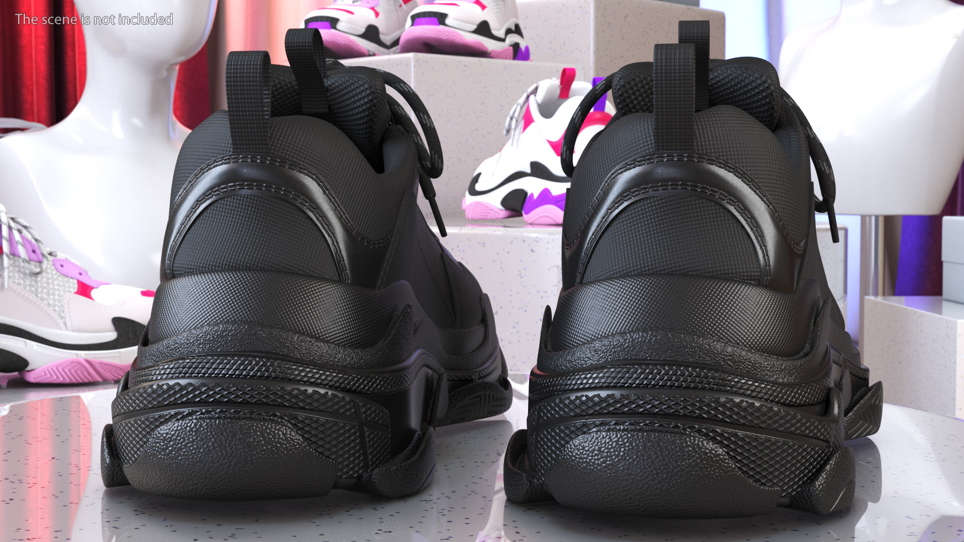 Sneakers Black 3D model