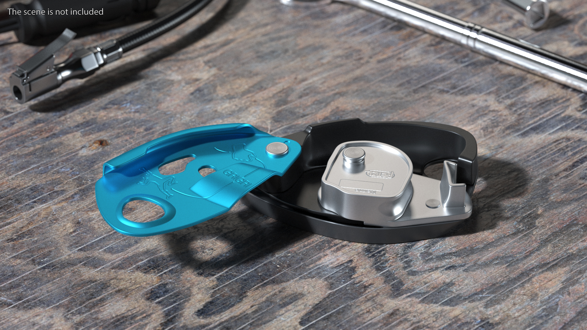 3D Climbing Technology Gri Gri Petzl Blue Open model