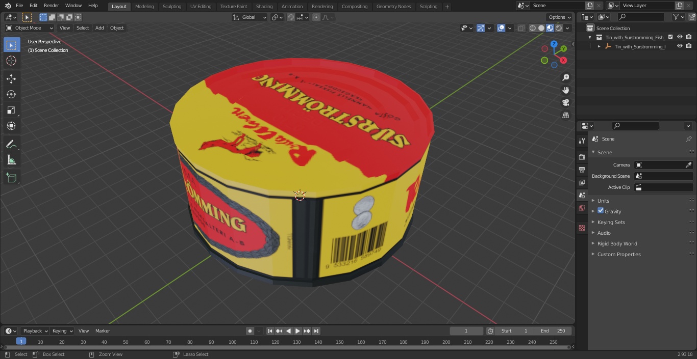 3D Tin with Surstromming Fish 475g