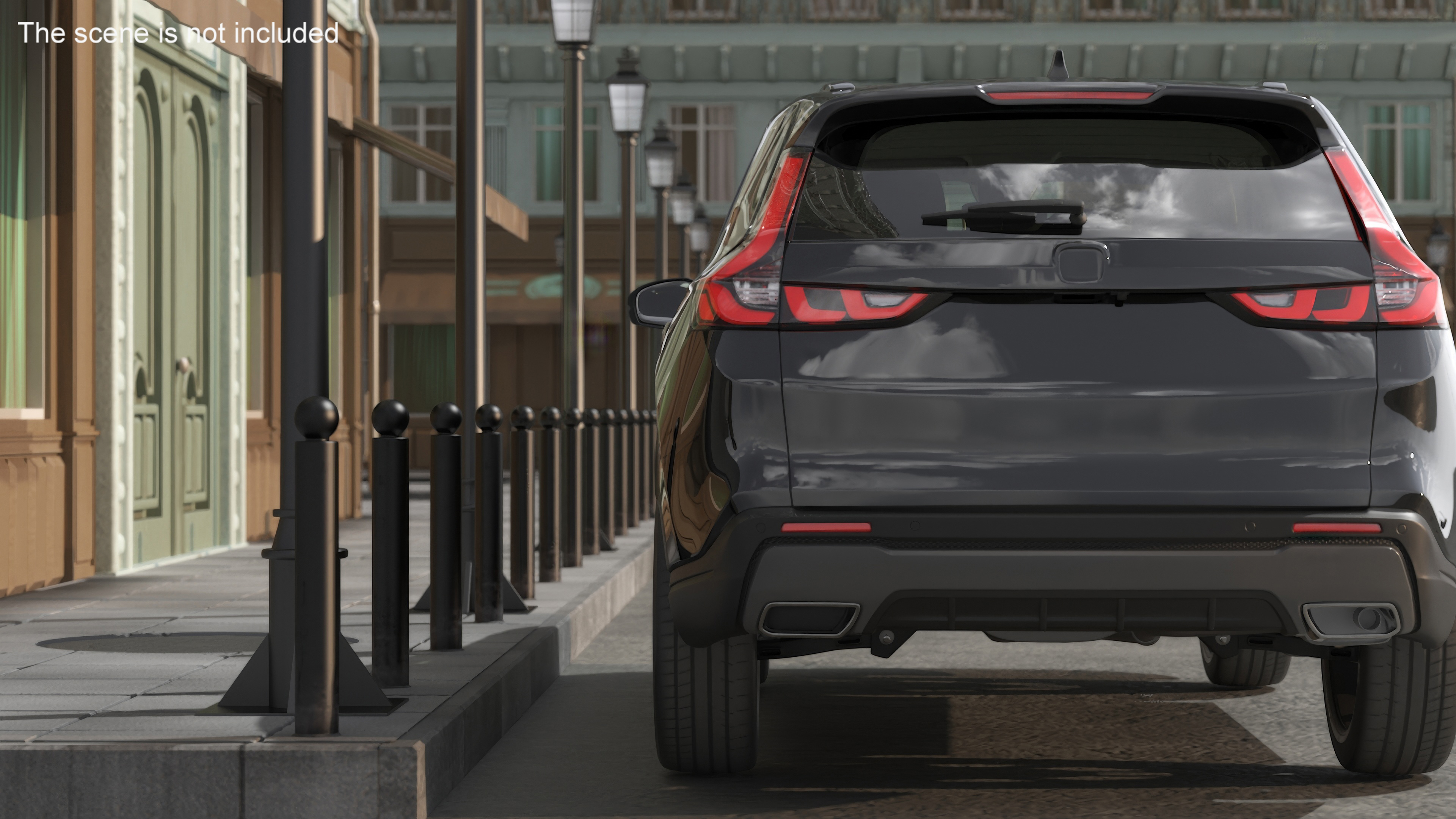 Vehicle Black Simplified 3D model