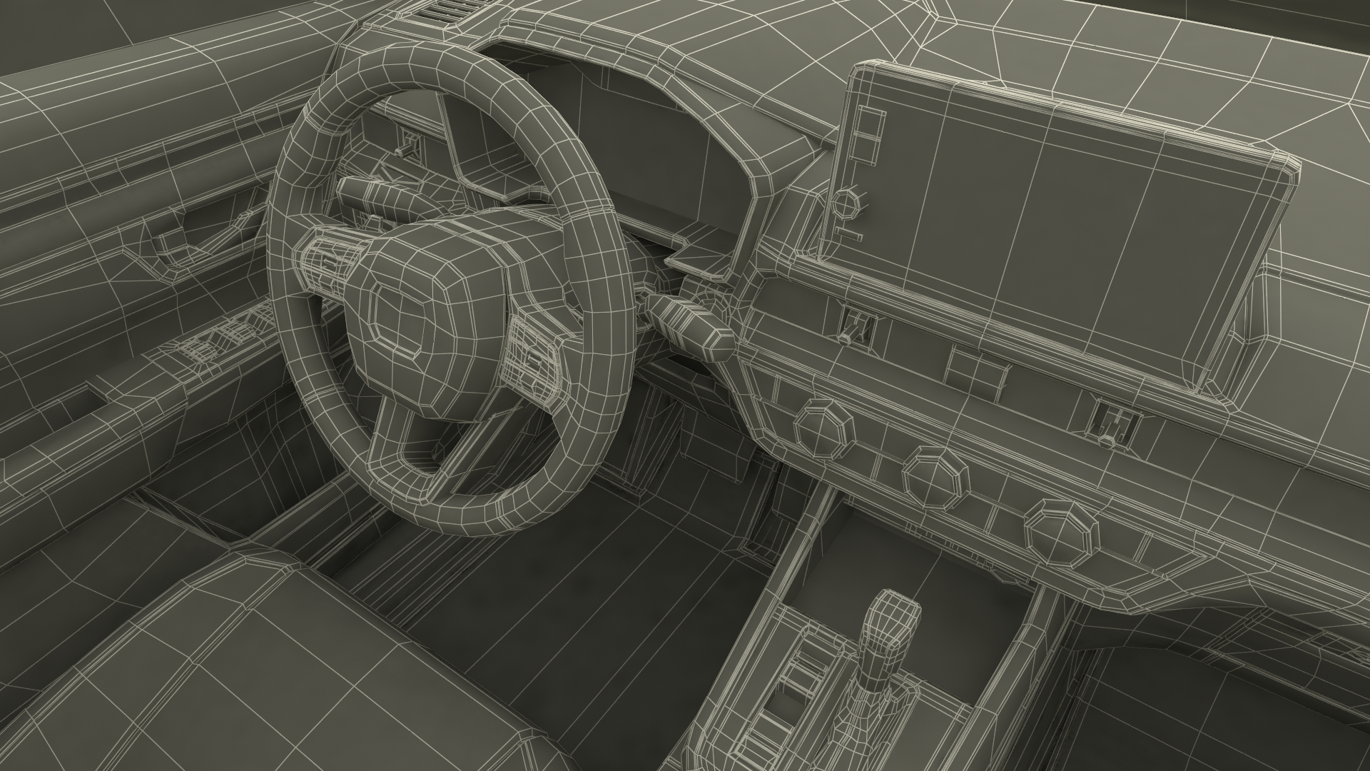 Vehicle Black Simplified 3D model
