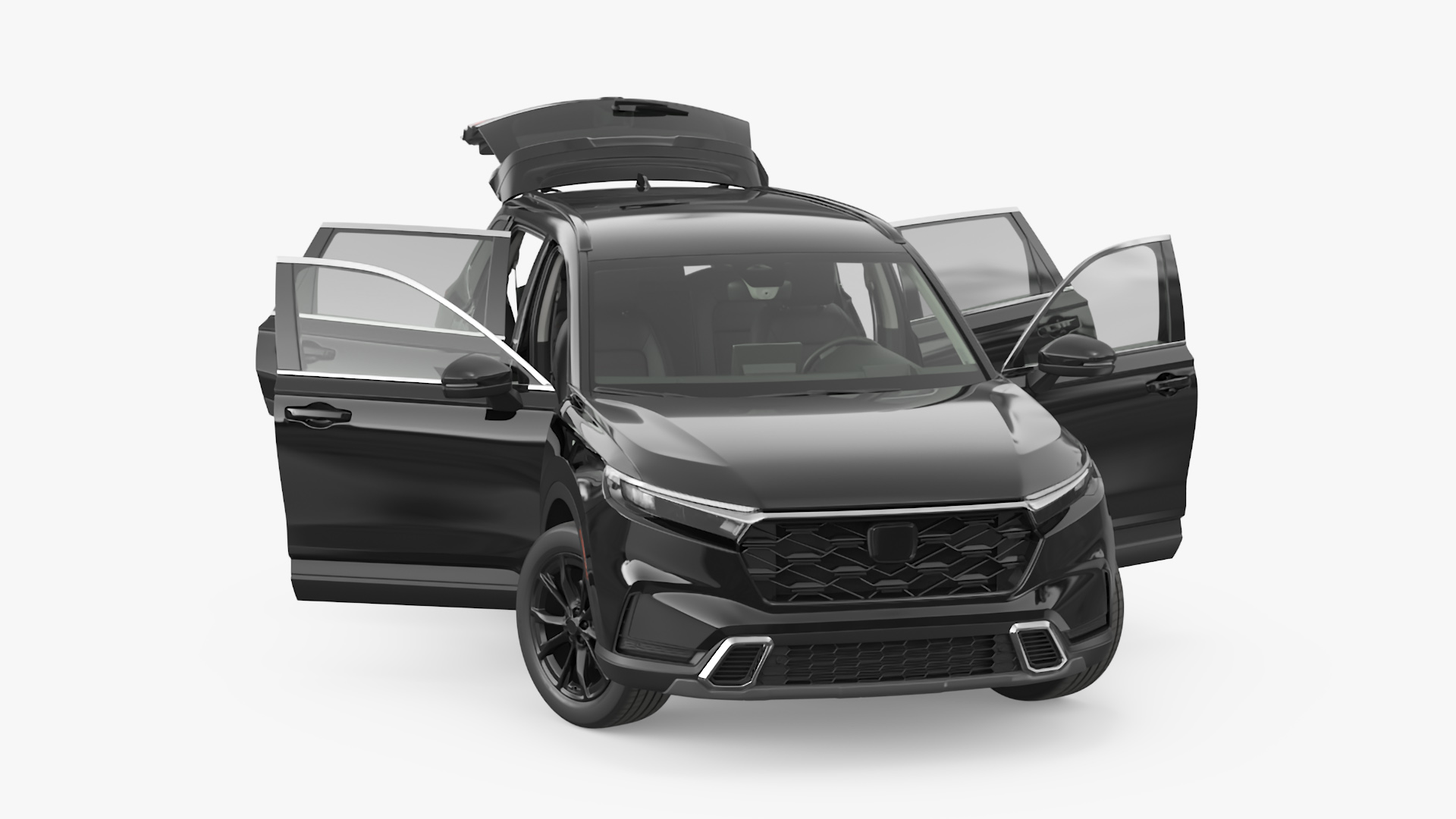 Vehicle Black Simplified 3D model