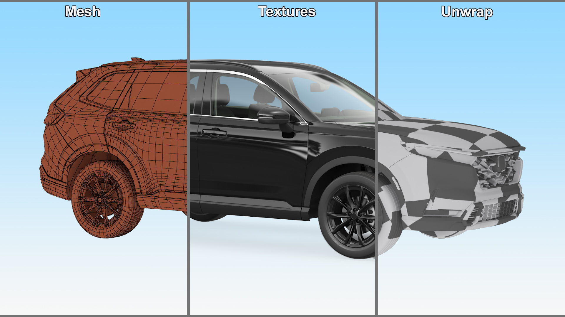 Vehicle Black Simplified 3D model