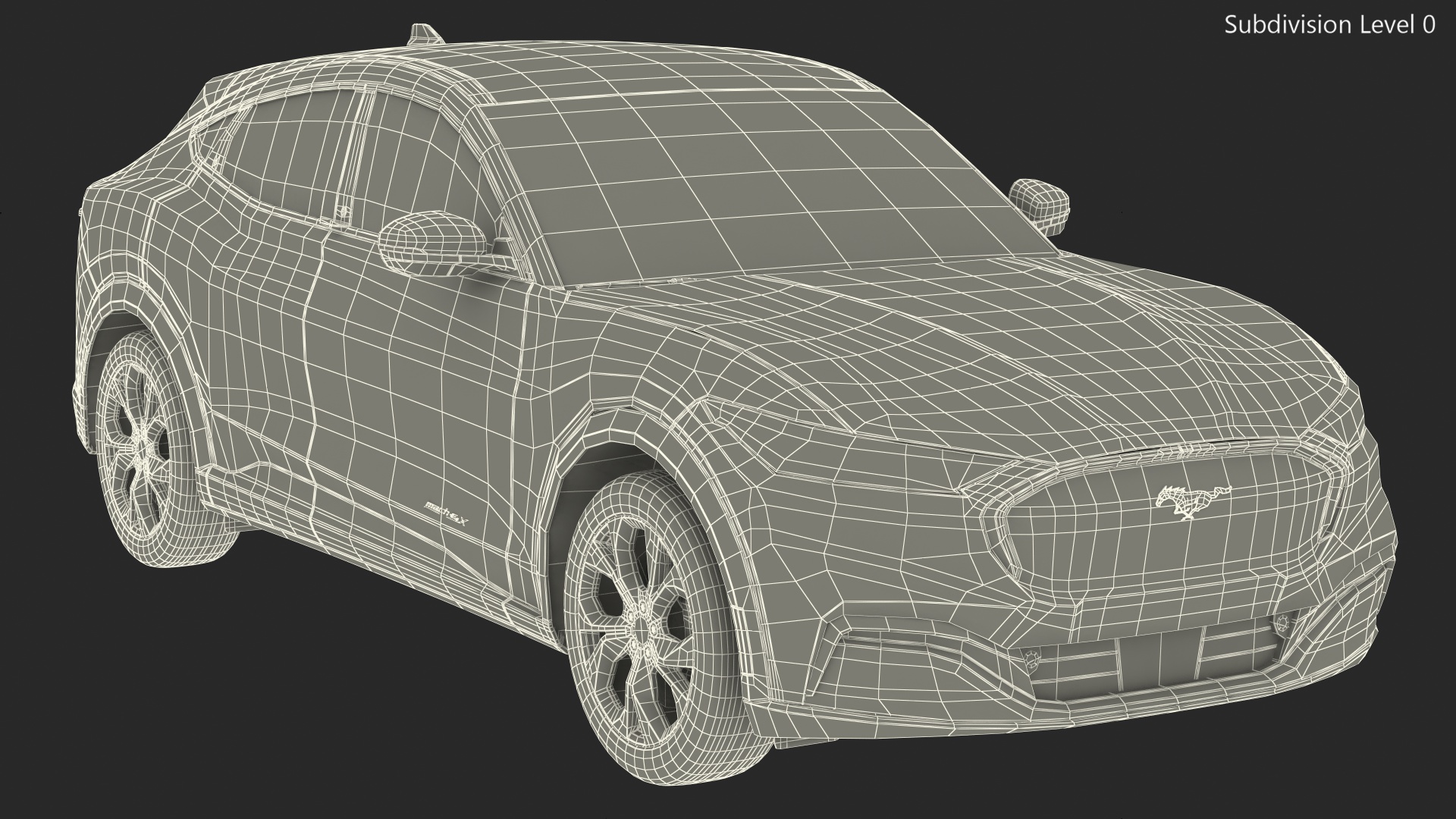 3D model Mustang Mach-E Simple Interior