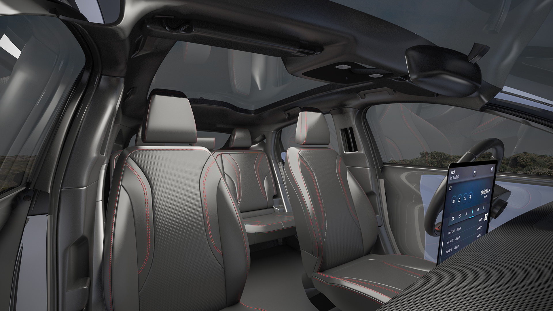 3D model Mustang Mach-E Simple Interior