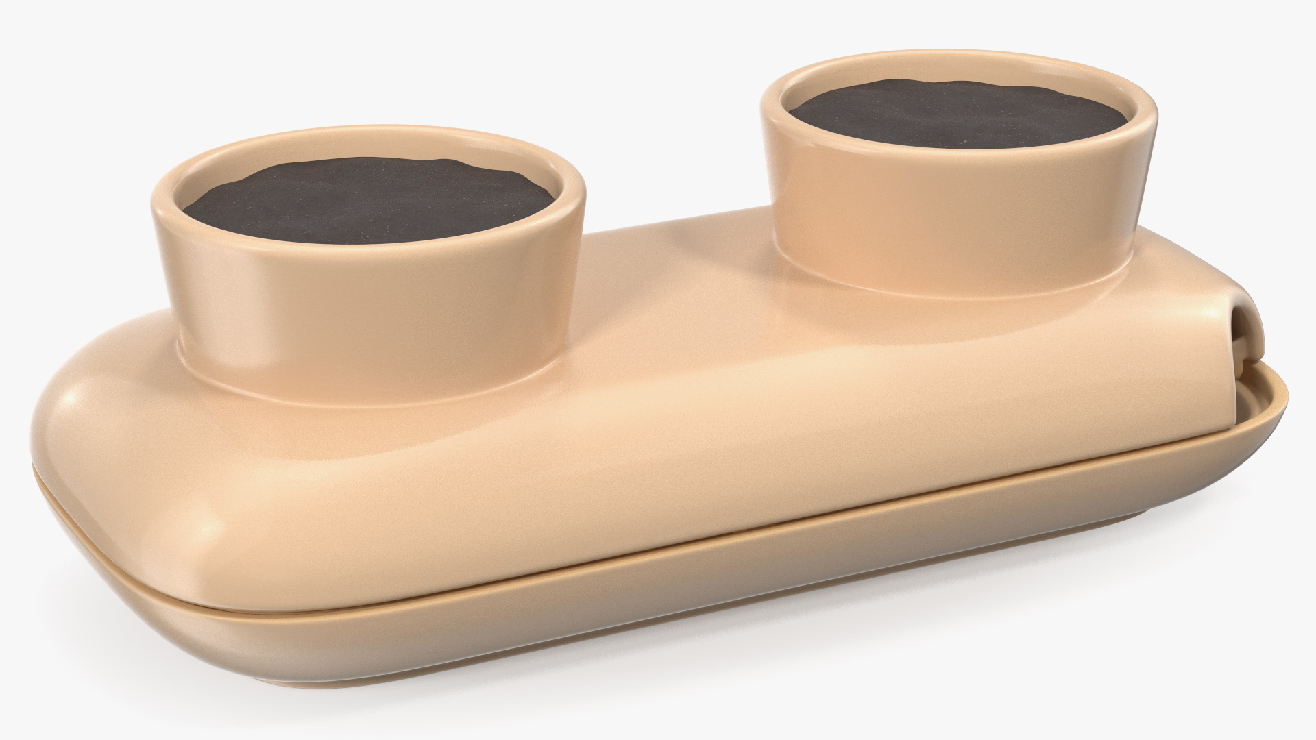 3D model Sagaform Double Herb Pot Beige