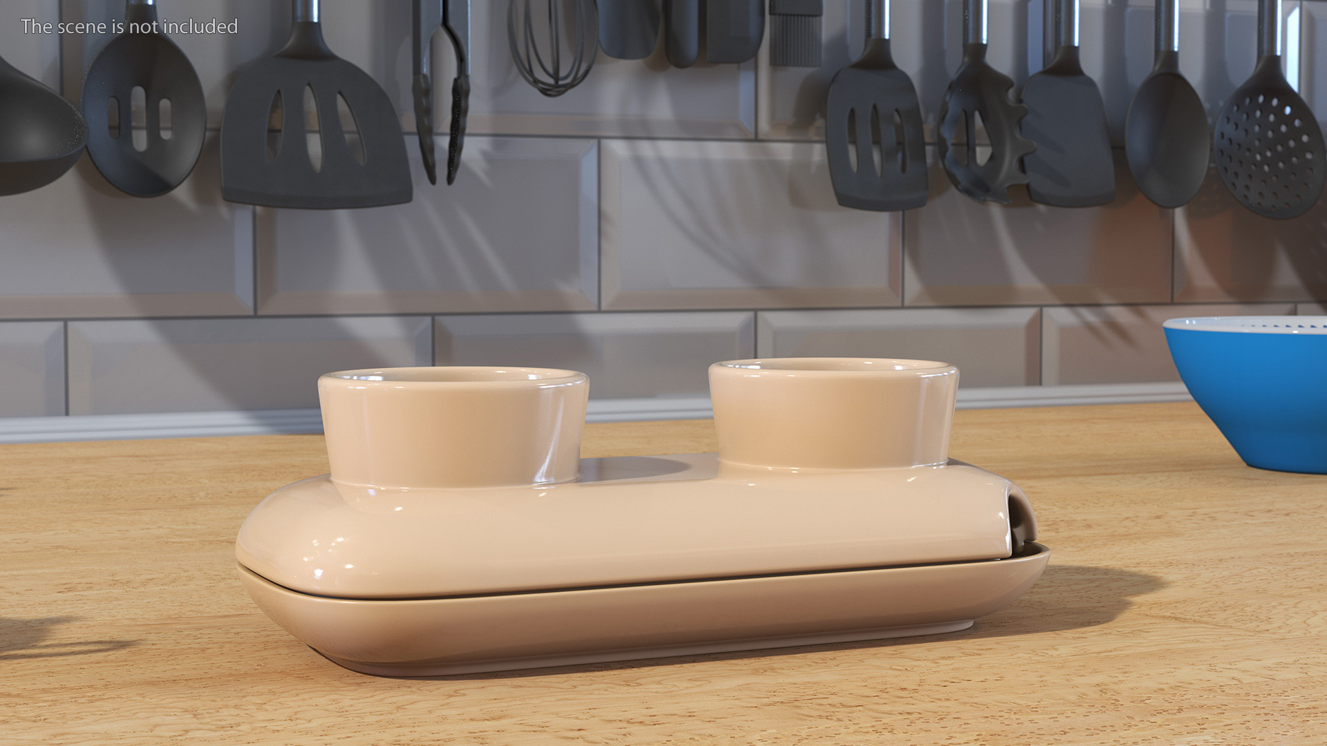 3D model Sagaform Double Herb Pot Beige