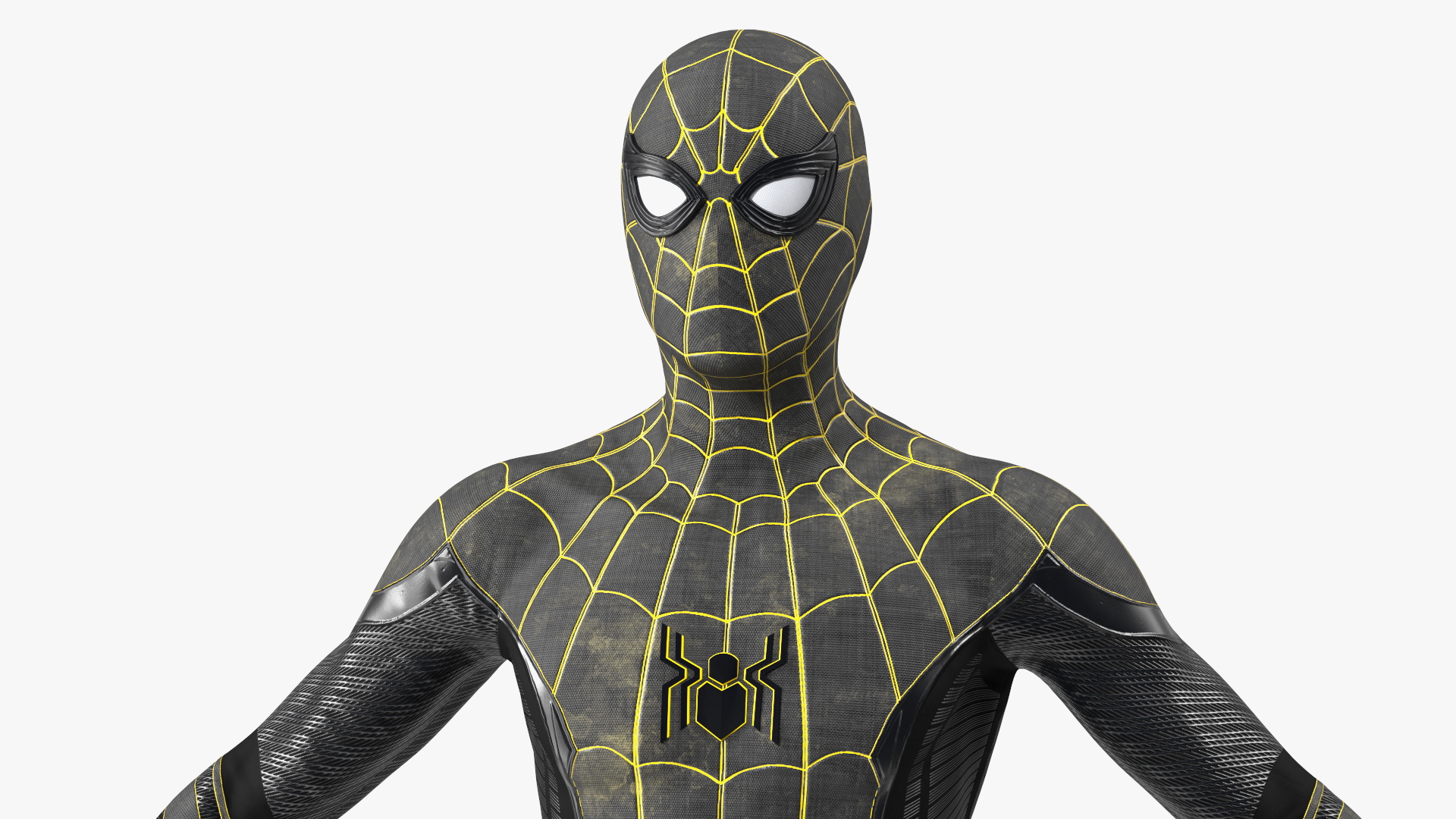 3D Spiderman Black Suit Neutral Pose model