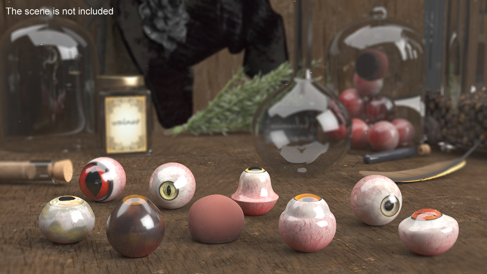 3D model Realistic Animal Eyes Set