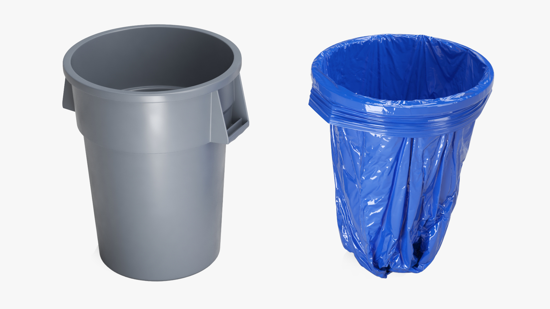 3D model Trash Bin with a Bag