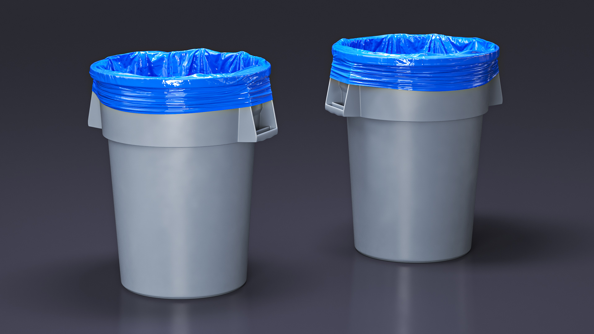 3D model Trash Bin with a Bag