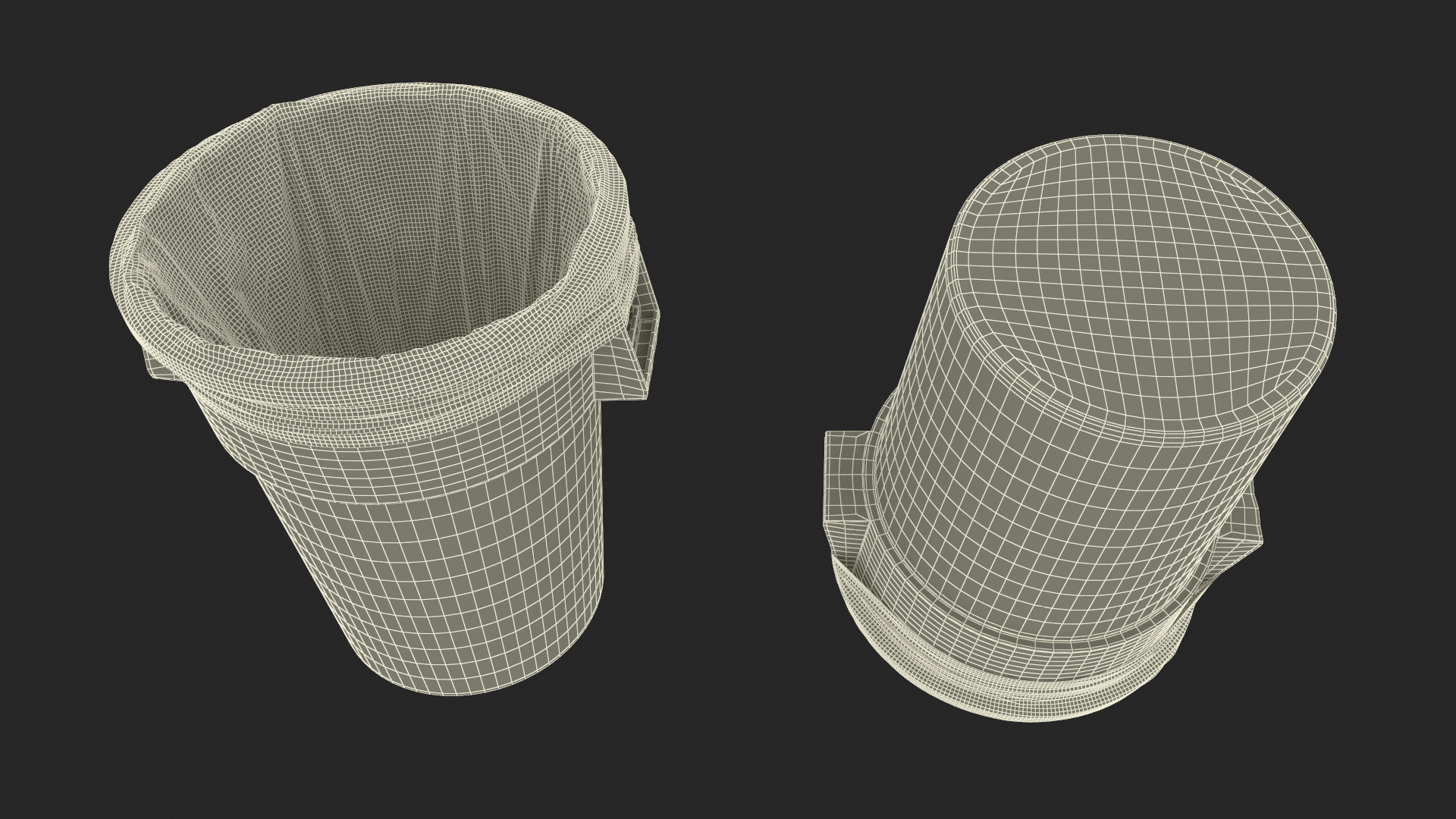 3D model Trash Bin with a Bag