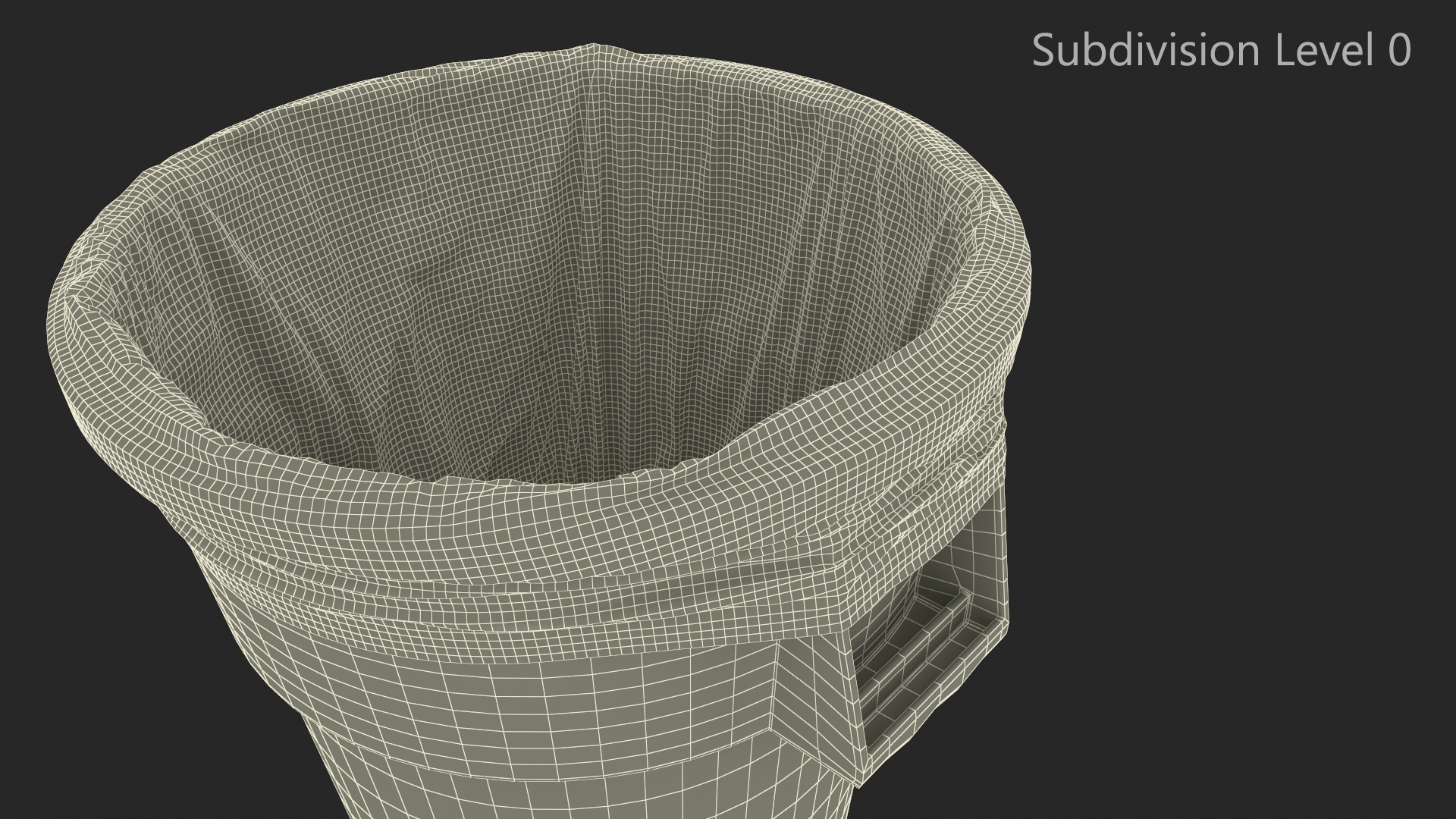 3D model Trash Bin with a Bag