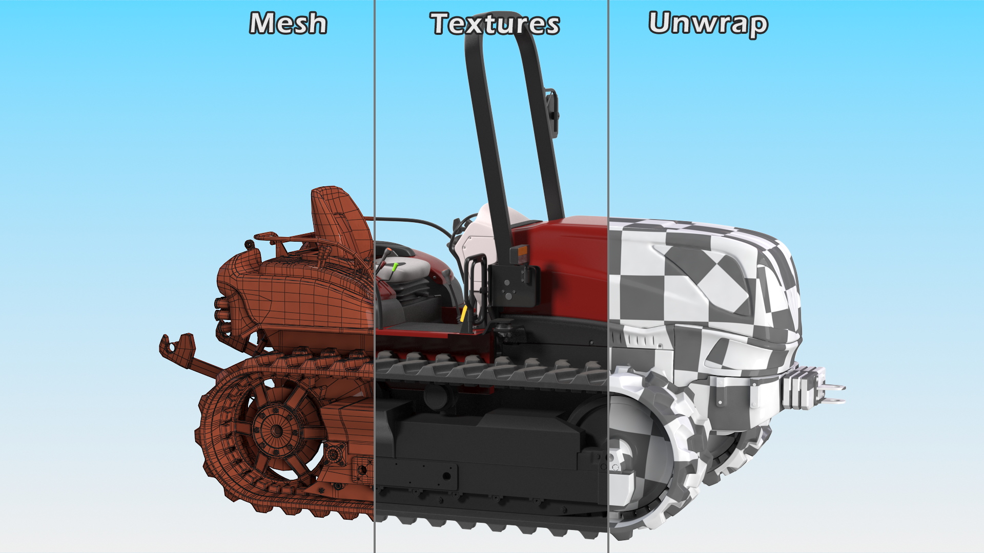 Tracked Tractor New 3D model