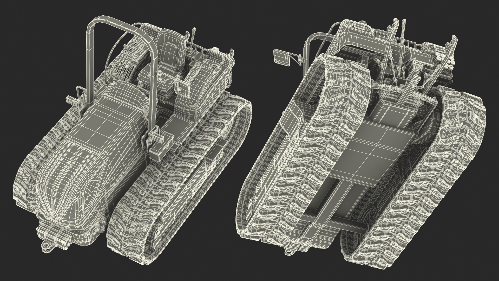 Tracked Tractor New 3D model