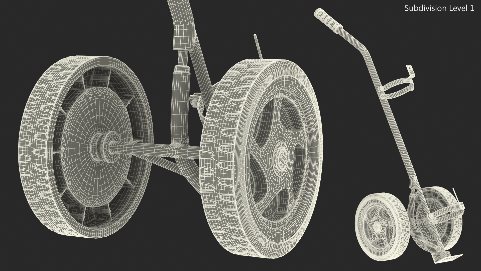 3D model Fire Extinguisher Trolley