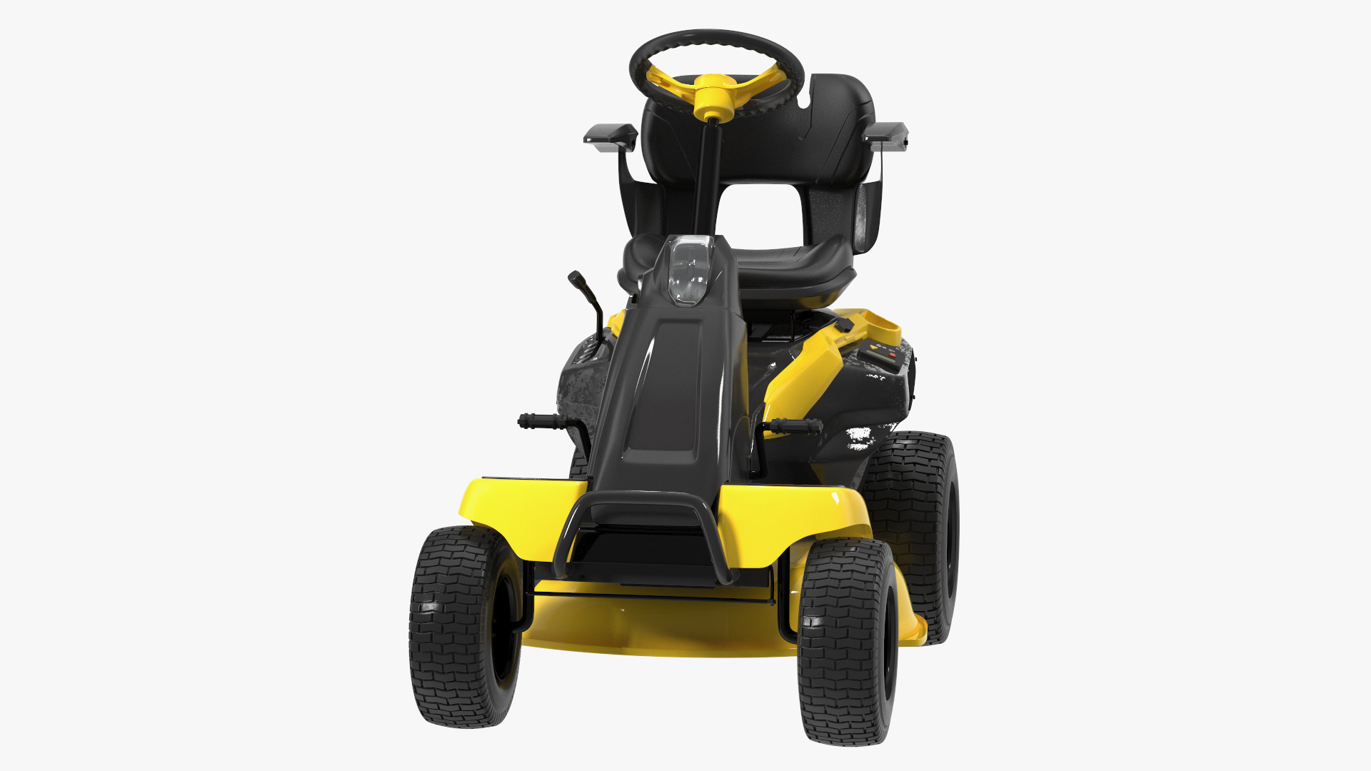 Electric Riding Lawn Mower Rigged for Cinema 4D 3D