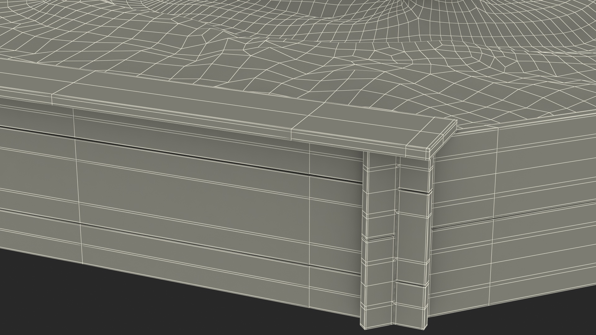 Sand Castle in Wooden Octagon Sandbox 3D