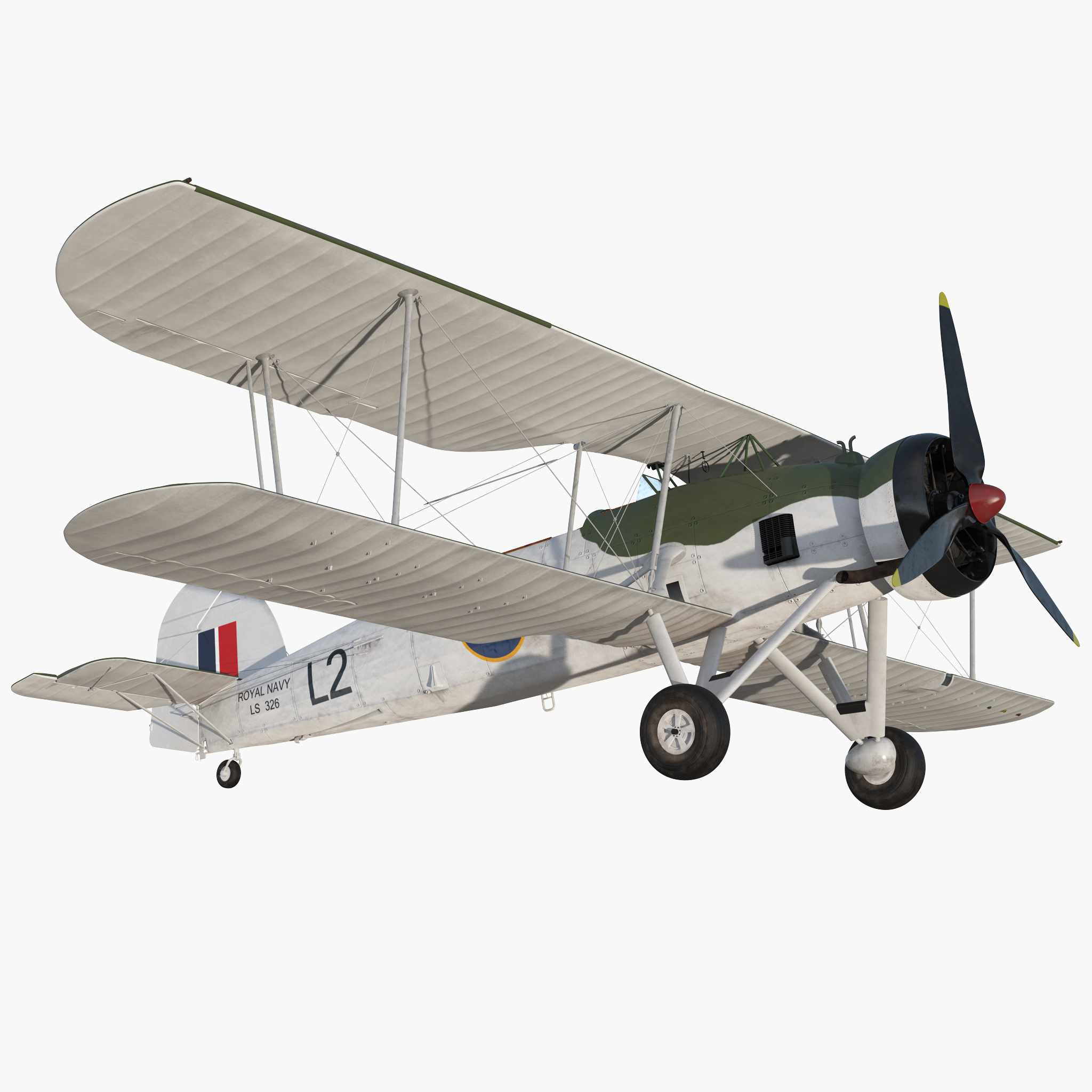 Biplane Torpedo Bomber Fairey Swordfish, view 3