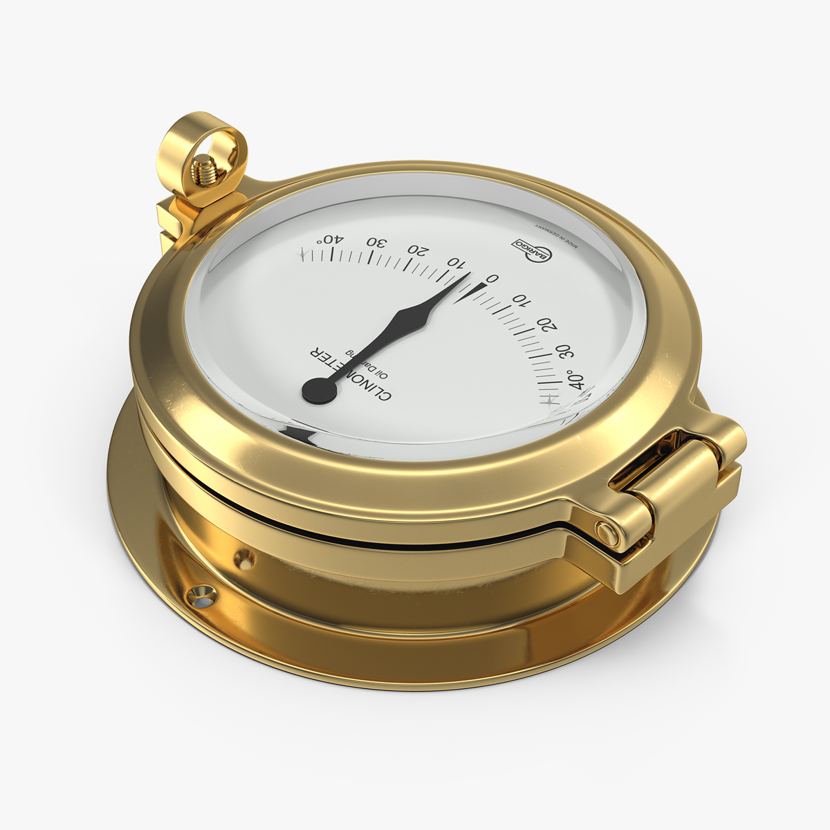 Brass Ship Clinometer 3D Model