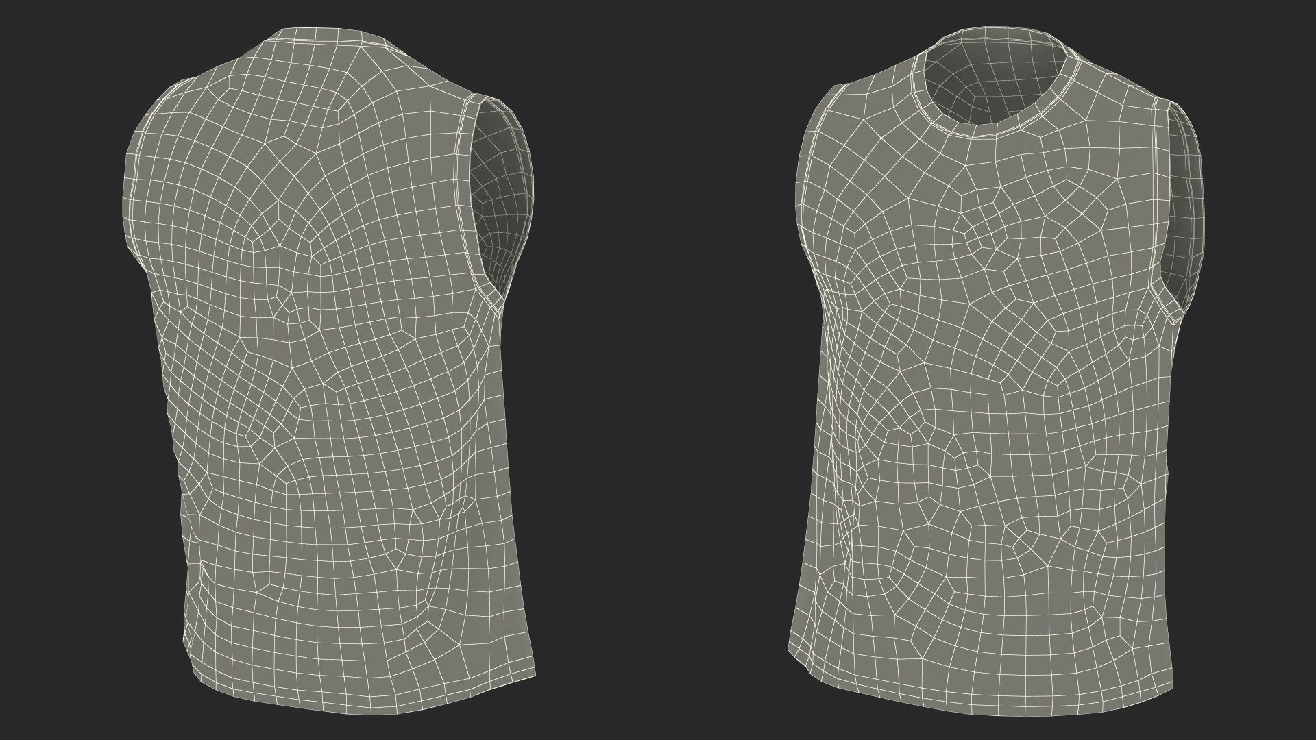 3D Athletic Sleeveless Jersey