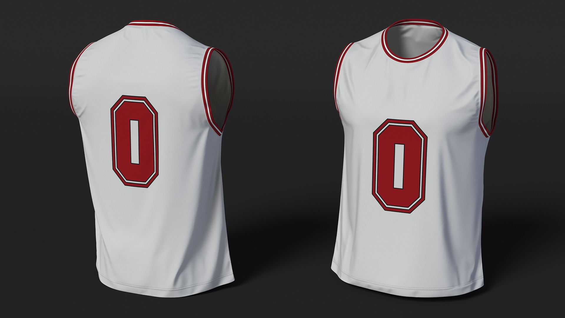3D Athletic Sleeveless Jersey