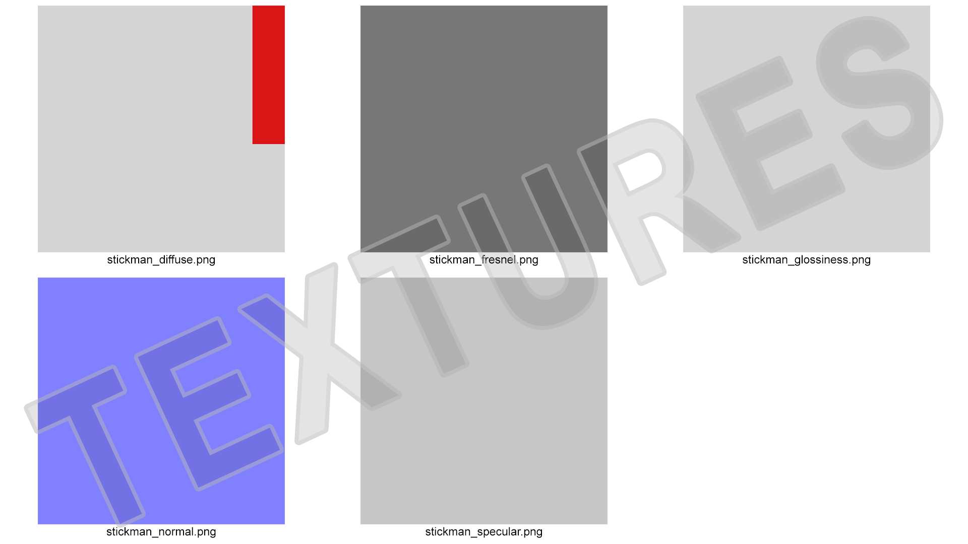 3D Waving Stickman With Red Tie model