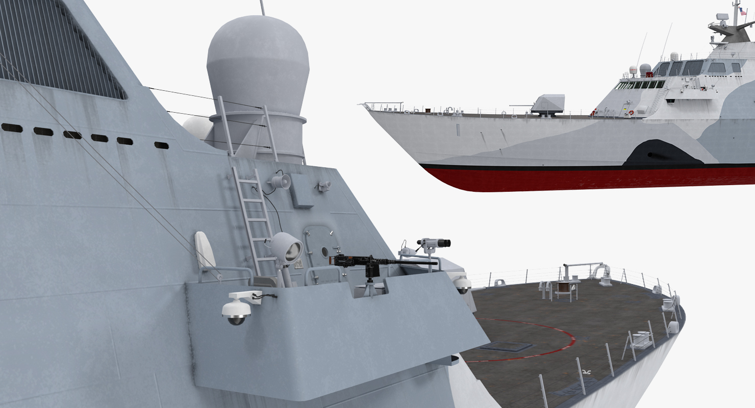 3D LCS 1 USS Freedom Littoral Combat Lead Ship model