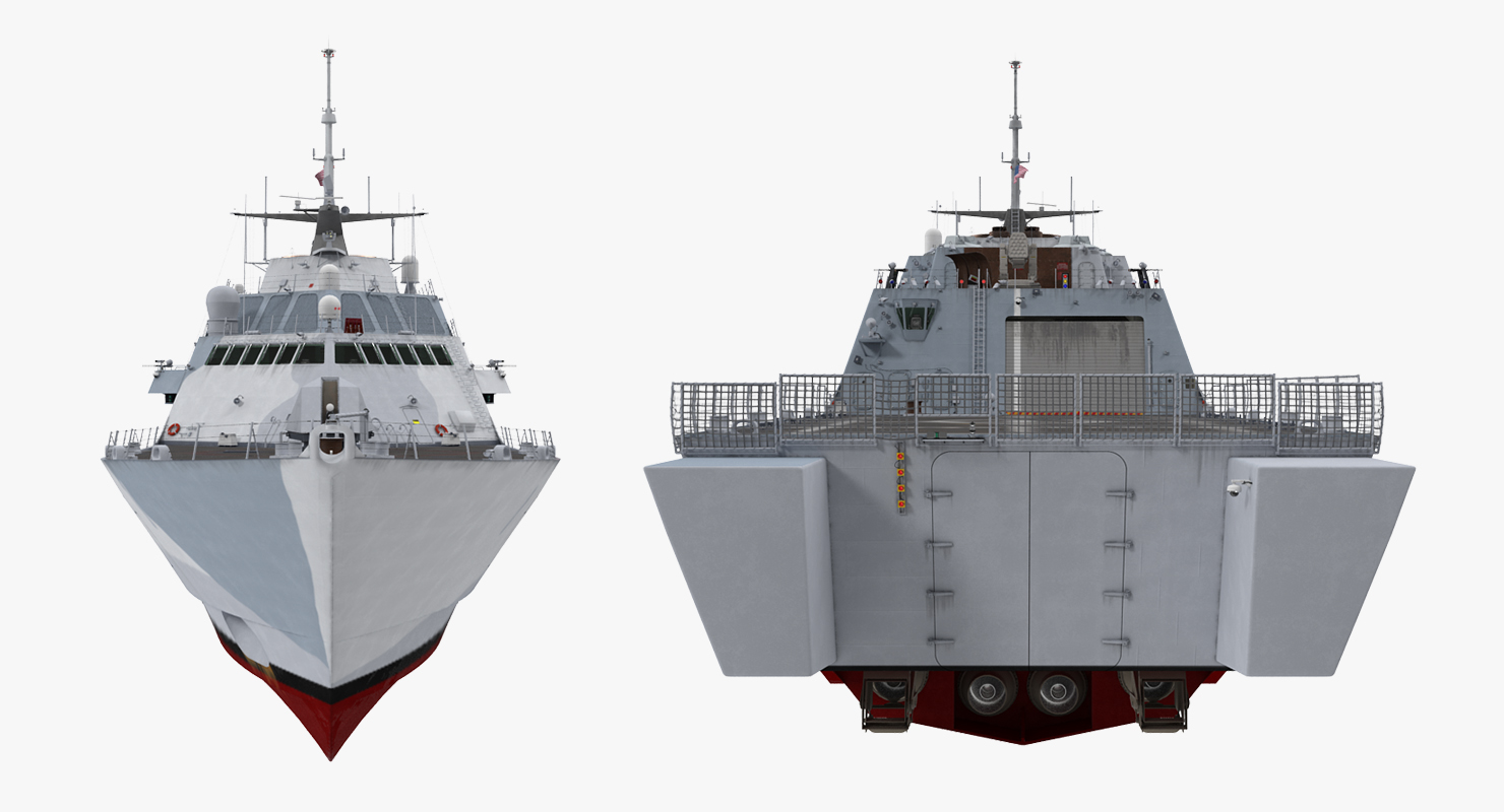 3D LCS 1 USS Freedom Littoral Combat Lead Ship model