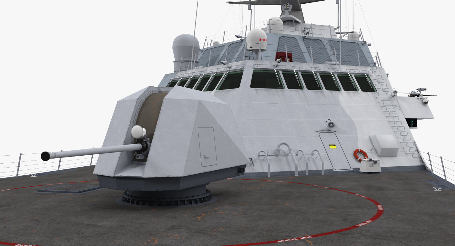 3D LCS 1 USS Freedom Littoral Combat Lead Ship model