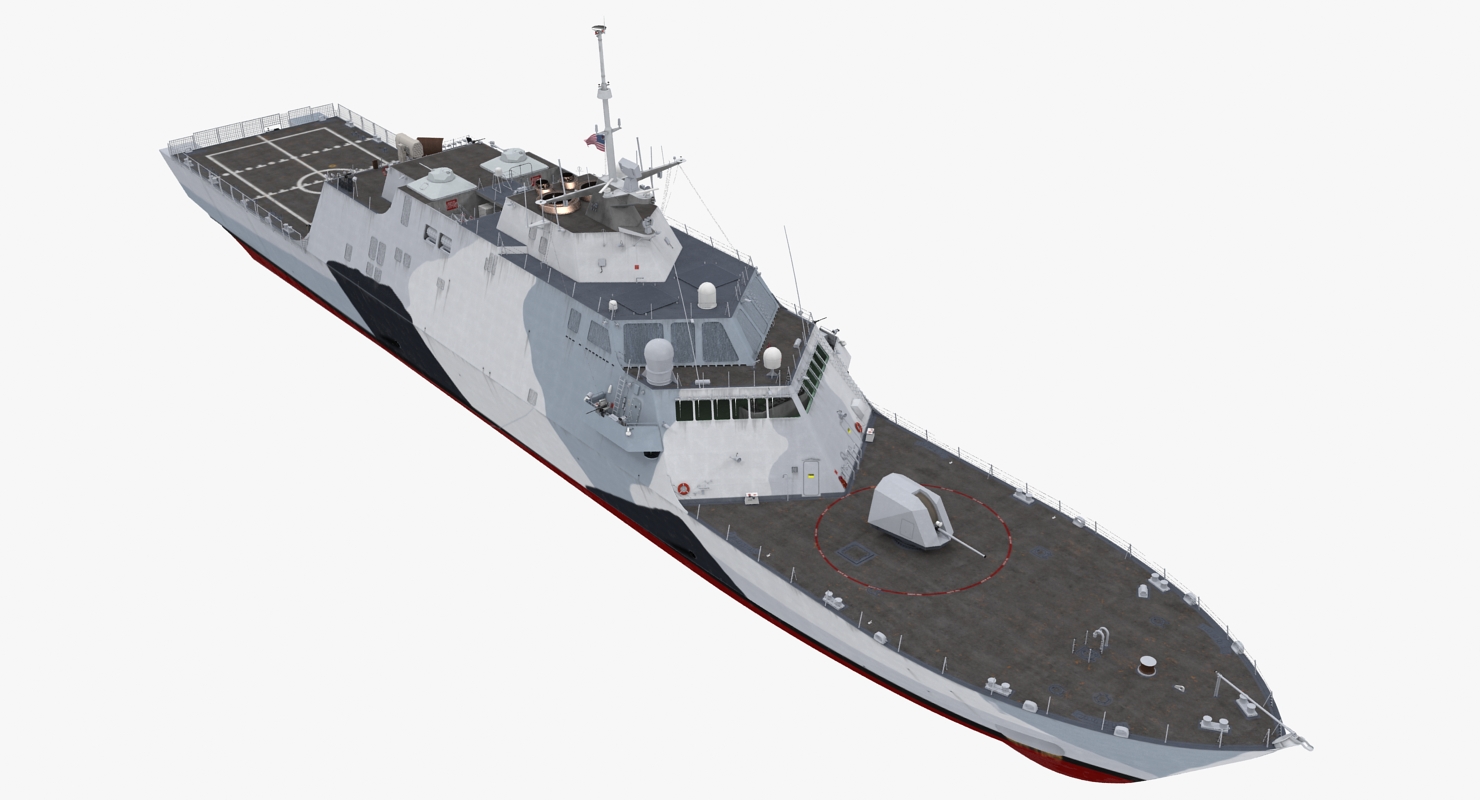 3D LCS 1 USS Freedom Littoral Combat Lead Ship model